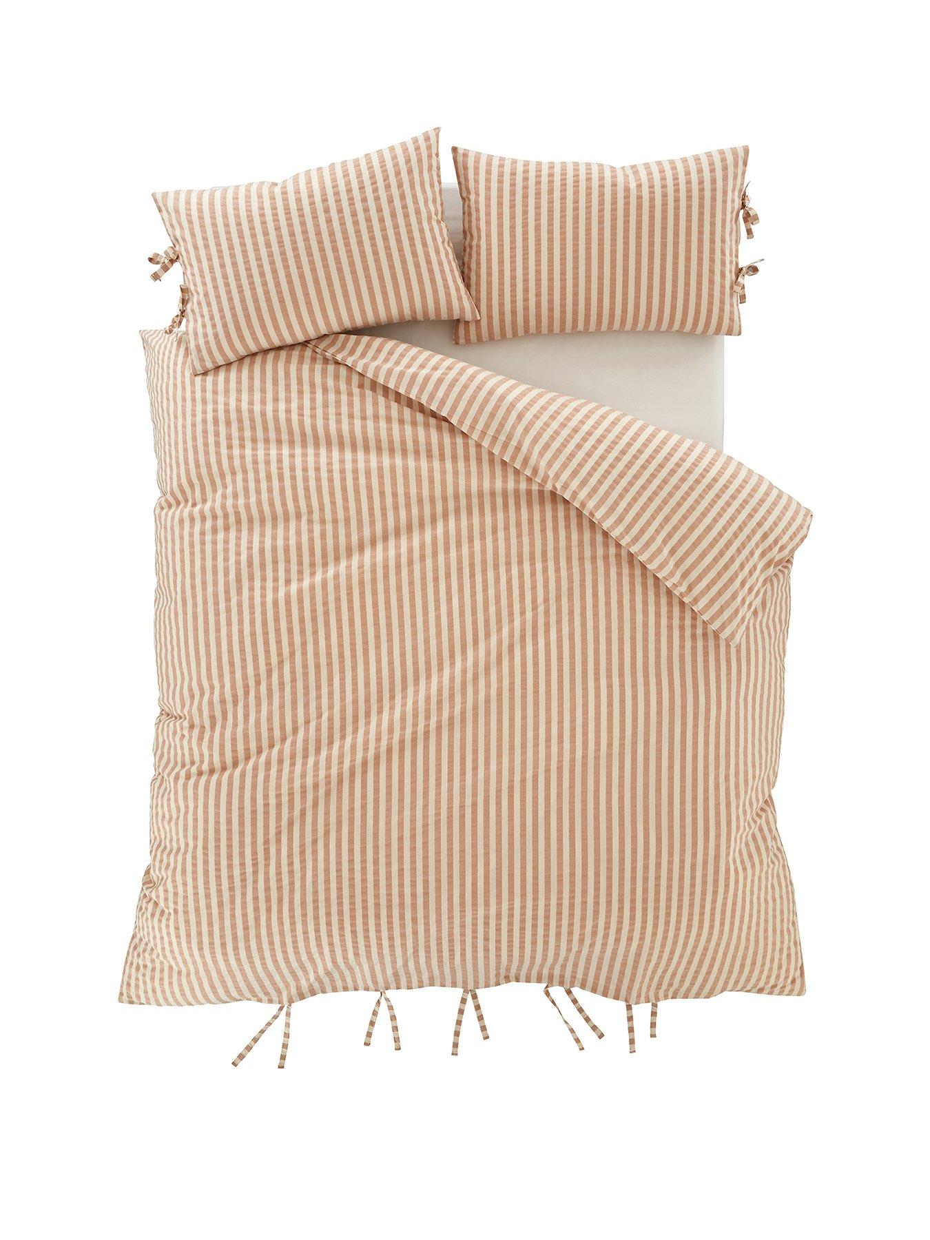 Image 2 of 5 of Pineapple Elephant Zanzibar Yarn Dyed Stripe Duvet Set - Clay