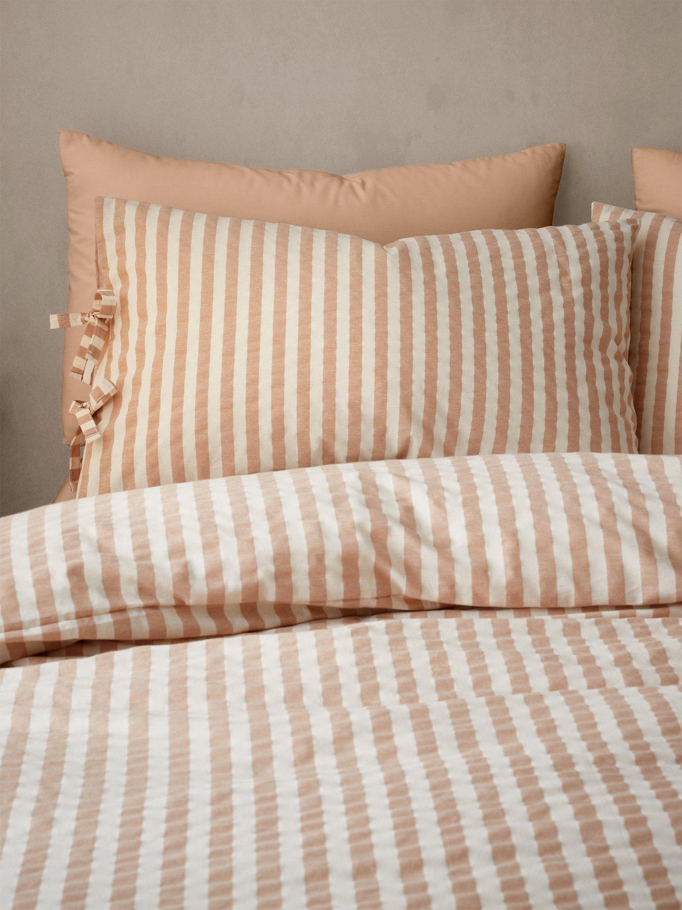 Image 3 of 5 of Pineapple Elephant Zanzibar Yarn Dyed Stripe Duvet Set - Clay