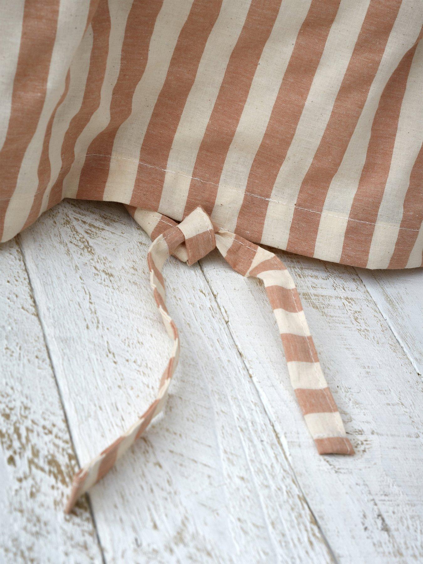 Image 5 of 5 of Pineapple Elephant Zanzibar Yarn Dyed Stripe Duvet Set - Clay