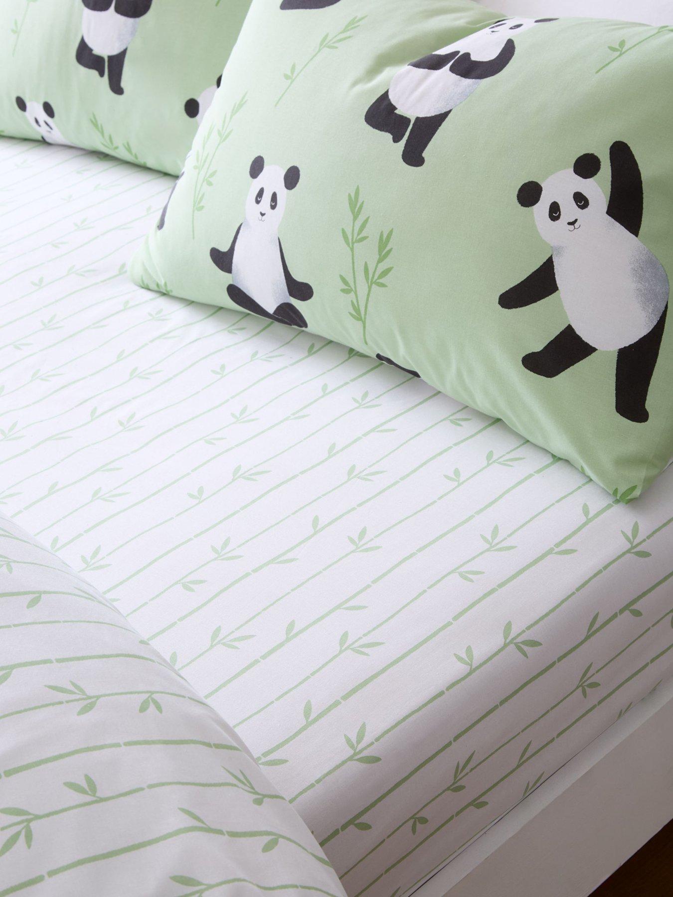 Catherine Lansfield Panda Paws Fitted Sheet