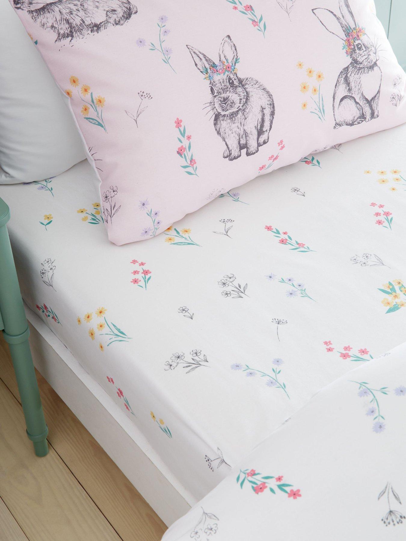 Catherine Lansfield Bunny Tails Ditsy Fitted Sheet