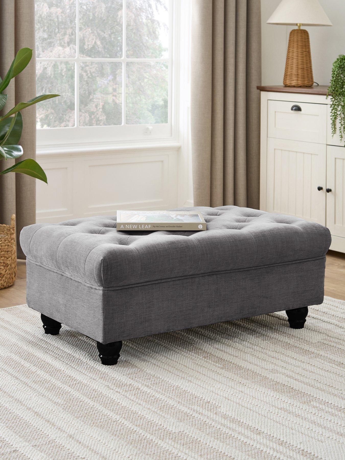 The Very Collection Windsor Fabric Footstool - FSC® Certified