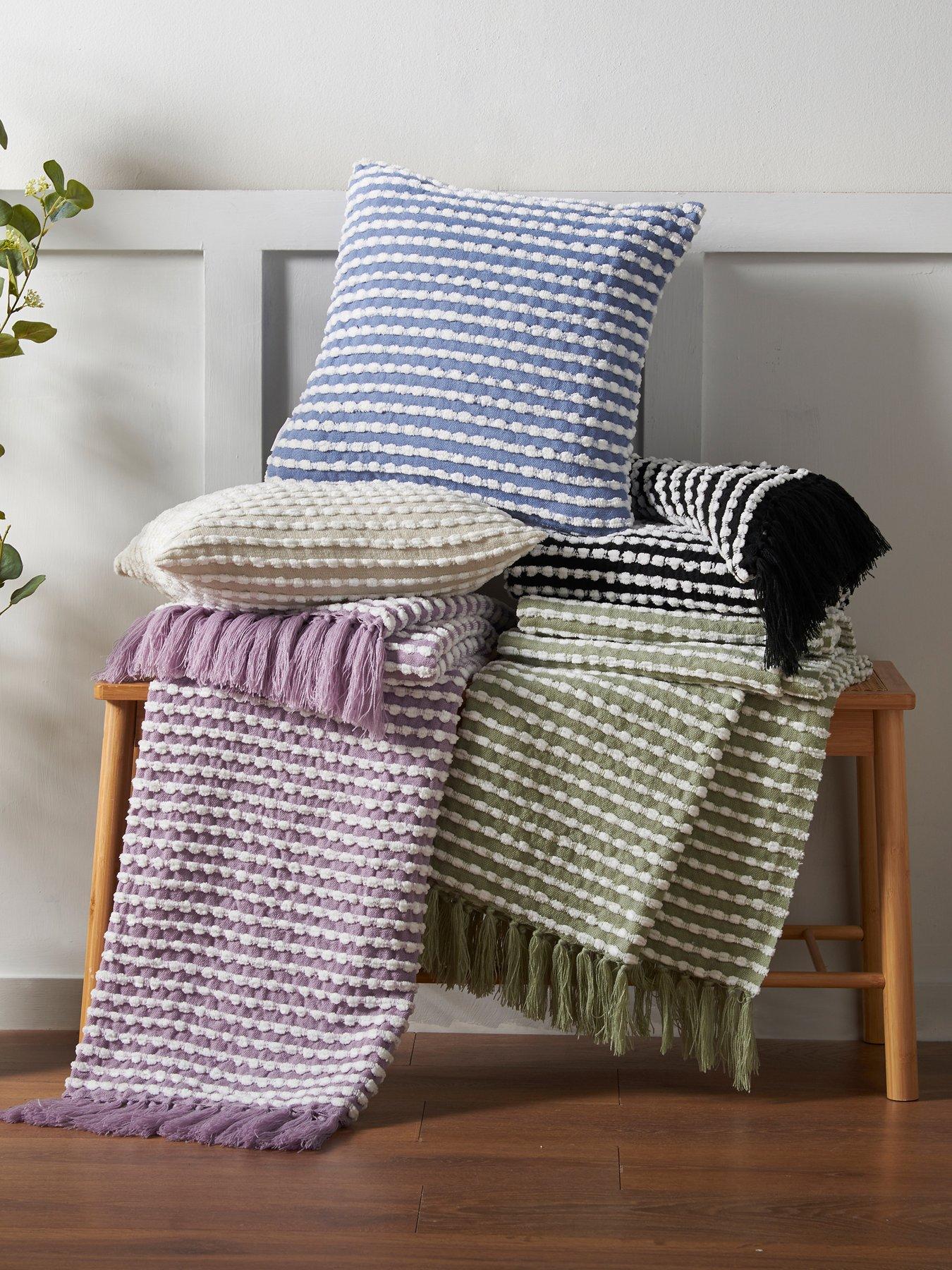 Image 5 of 5 of Catherine Lansfield Stab Stitch Cushion