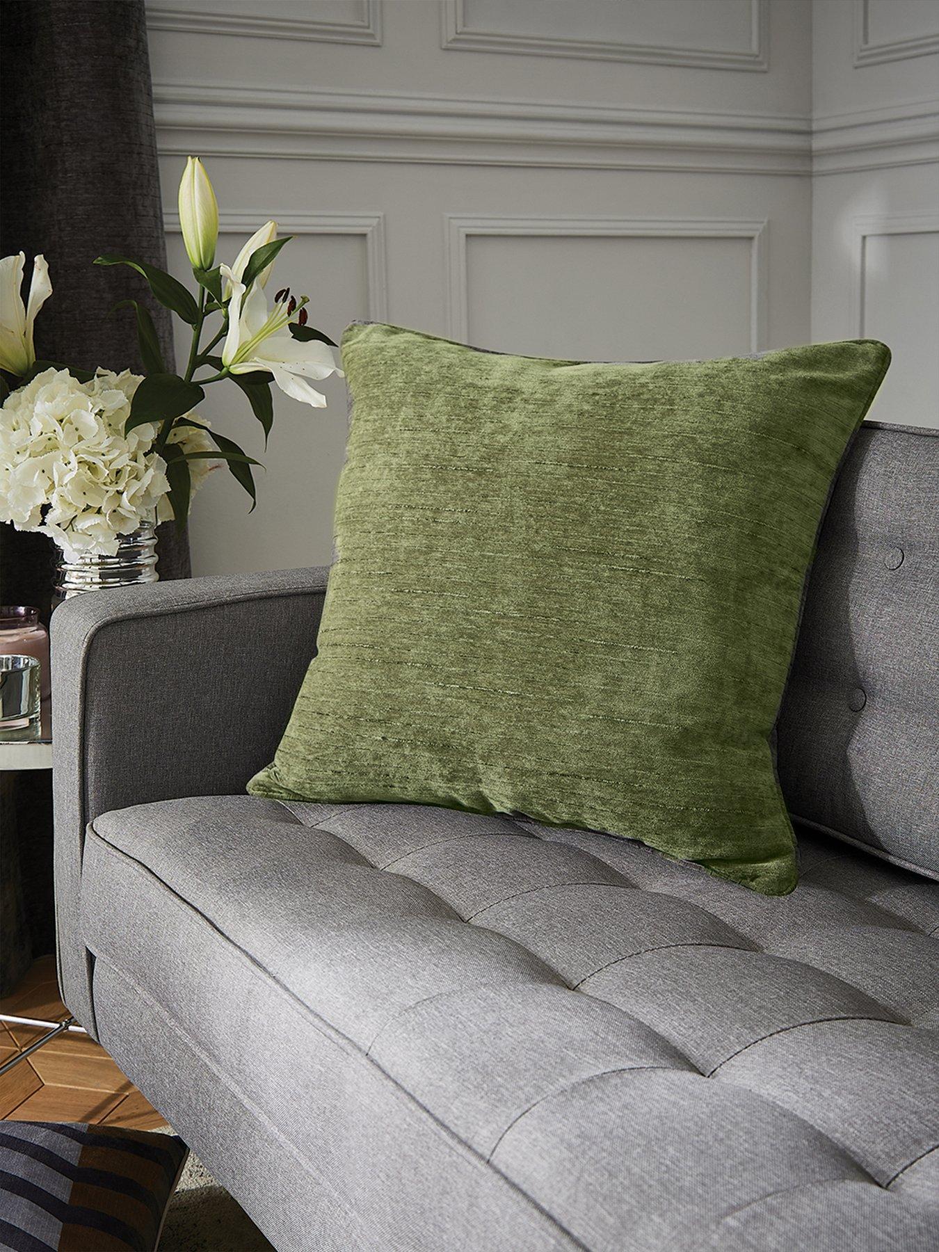 Product photograph of Hyperion Selene Luxury Chenille Cushion from very.co.uk