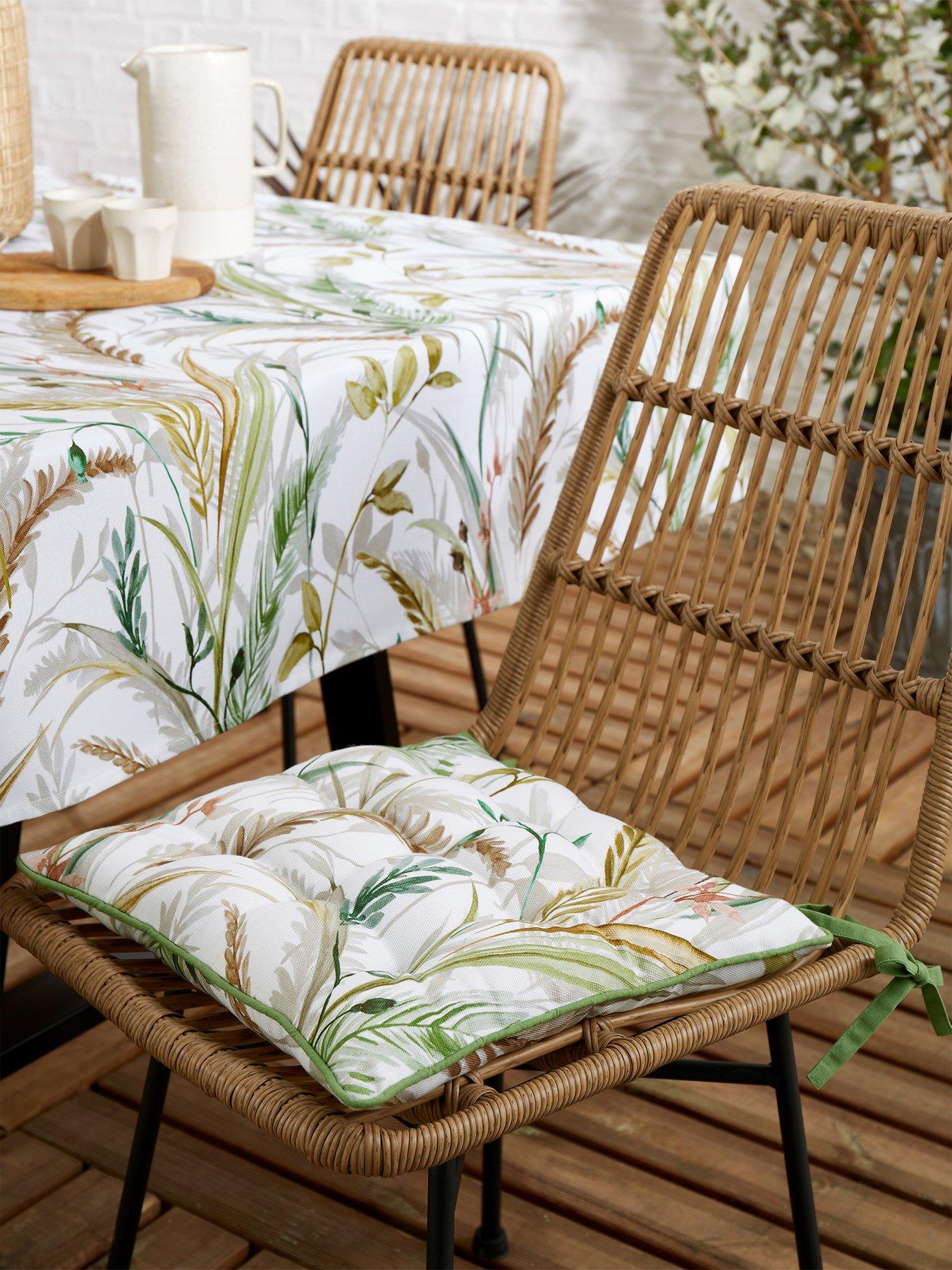 undefined Ornamental Grasses 100% Cotton Seat Pad