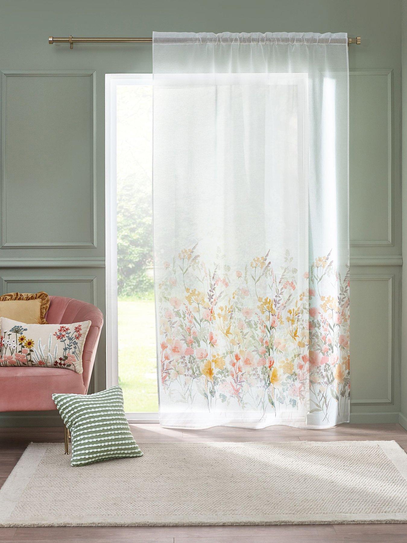 undefined Countryside Floral Slot Top Voile