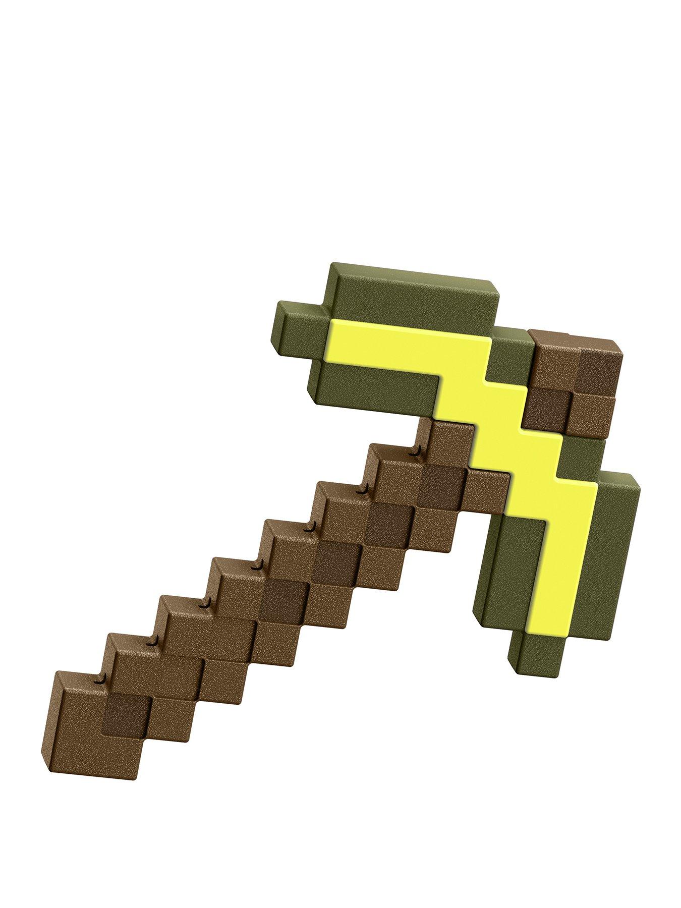 Minecraft Pixelated Pickaxe, Role-Play Toy Accessory Collection (Styles May Vary)