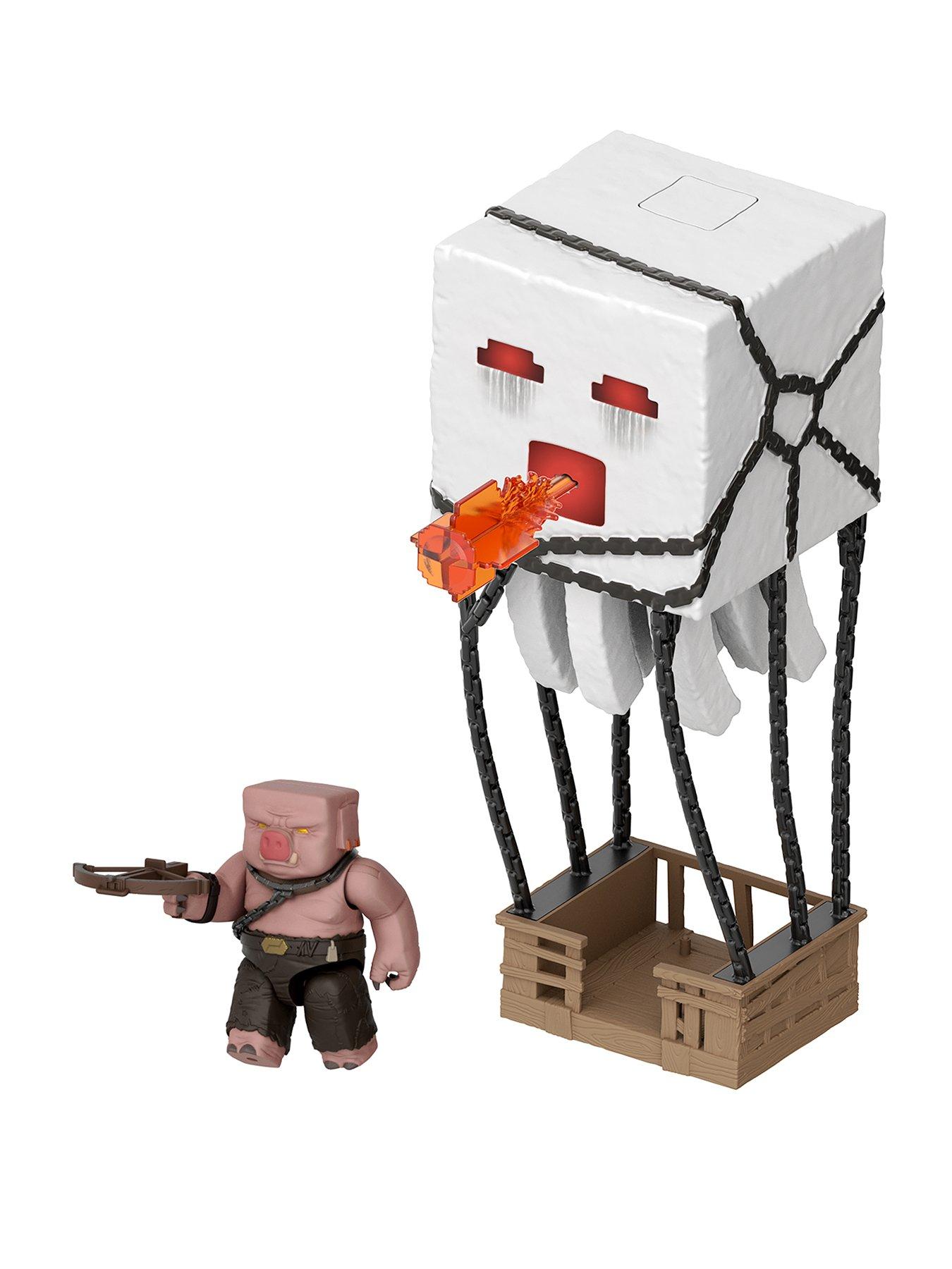 Image 1 of 8 of Minecraft Blast Attack Ghast Action Figure Set with Lights, Sounds &amp; More Inspired by the Movie