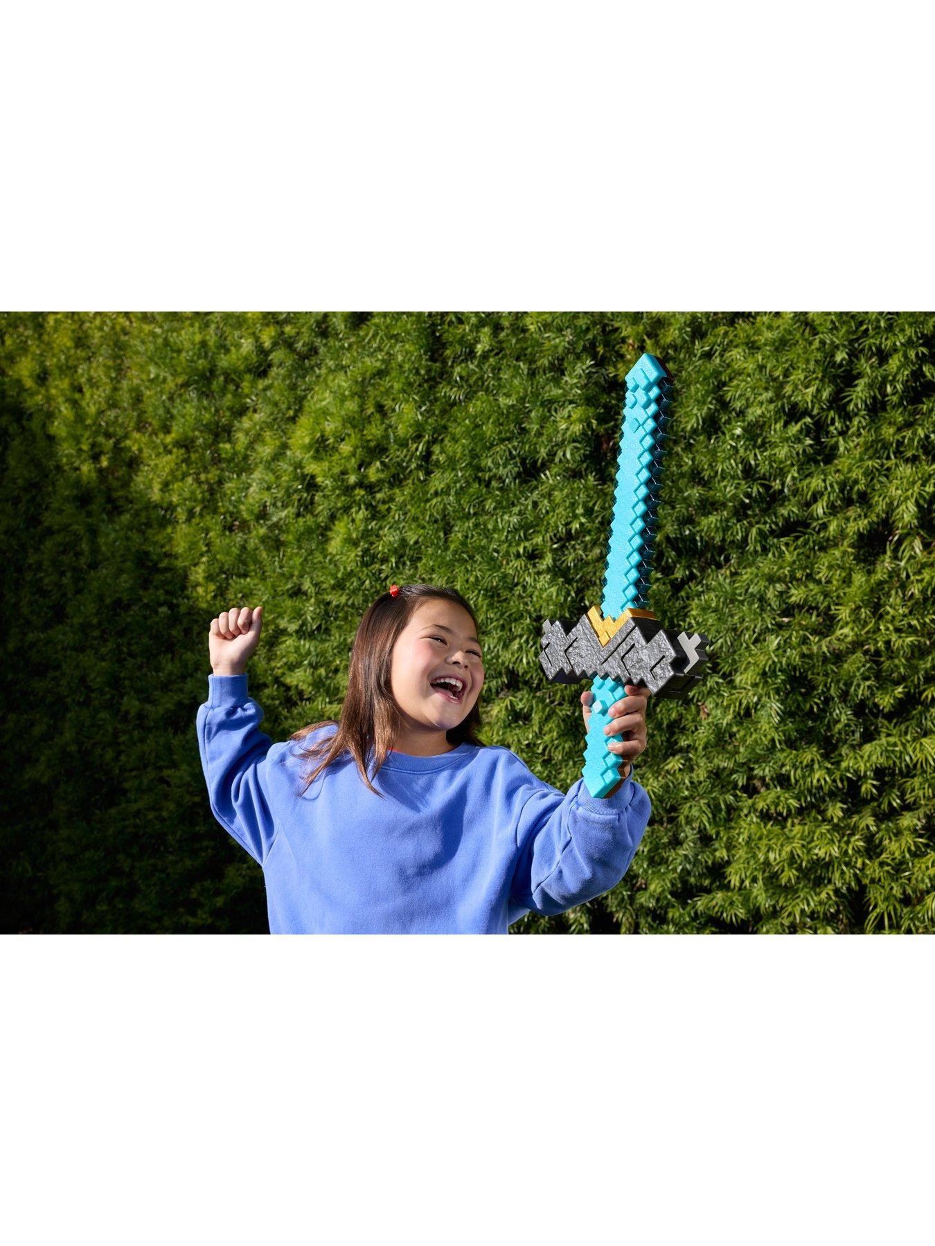 Image 2 of 8 of Minecraft Click and Switch Sword and Pickaxe Role-Play 2-in-1 Toy Inspired by the Movie