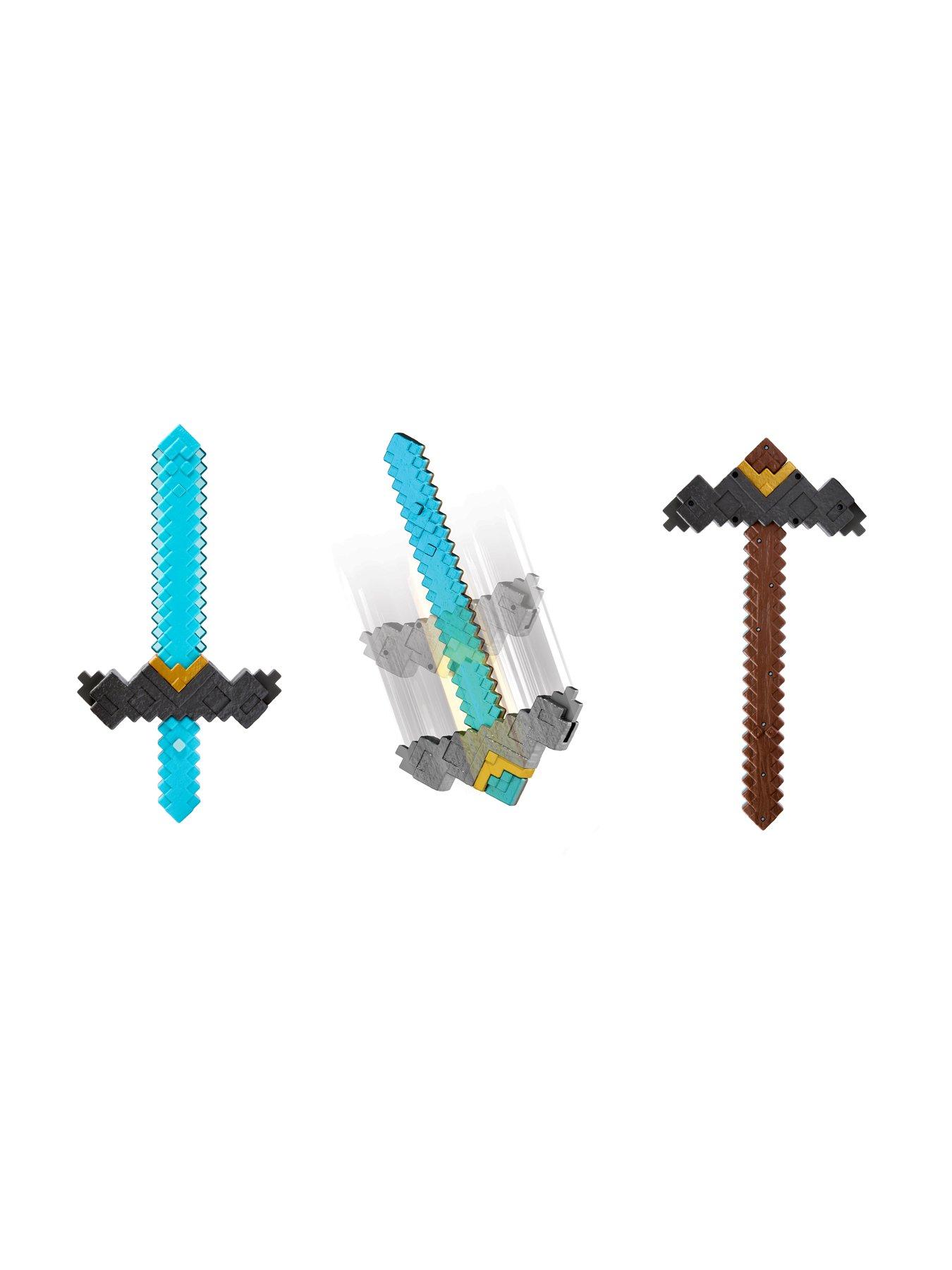 Image 3 of 8 of Minecraft Click and Switch Sword and Pickaxe Role-Play 2-in-1 Toy Inspired by the Movie
