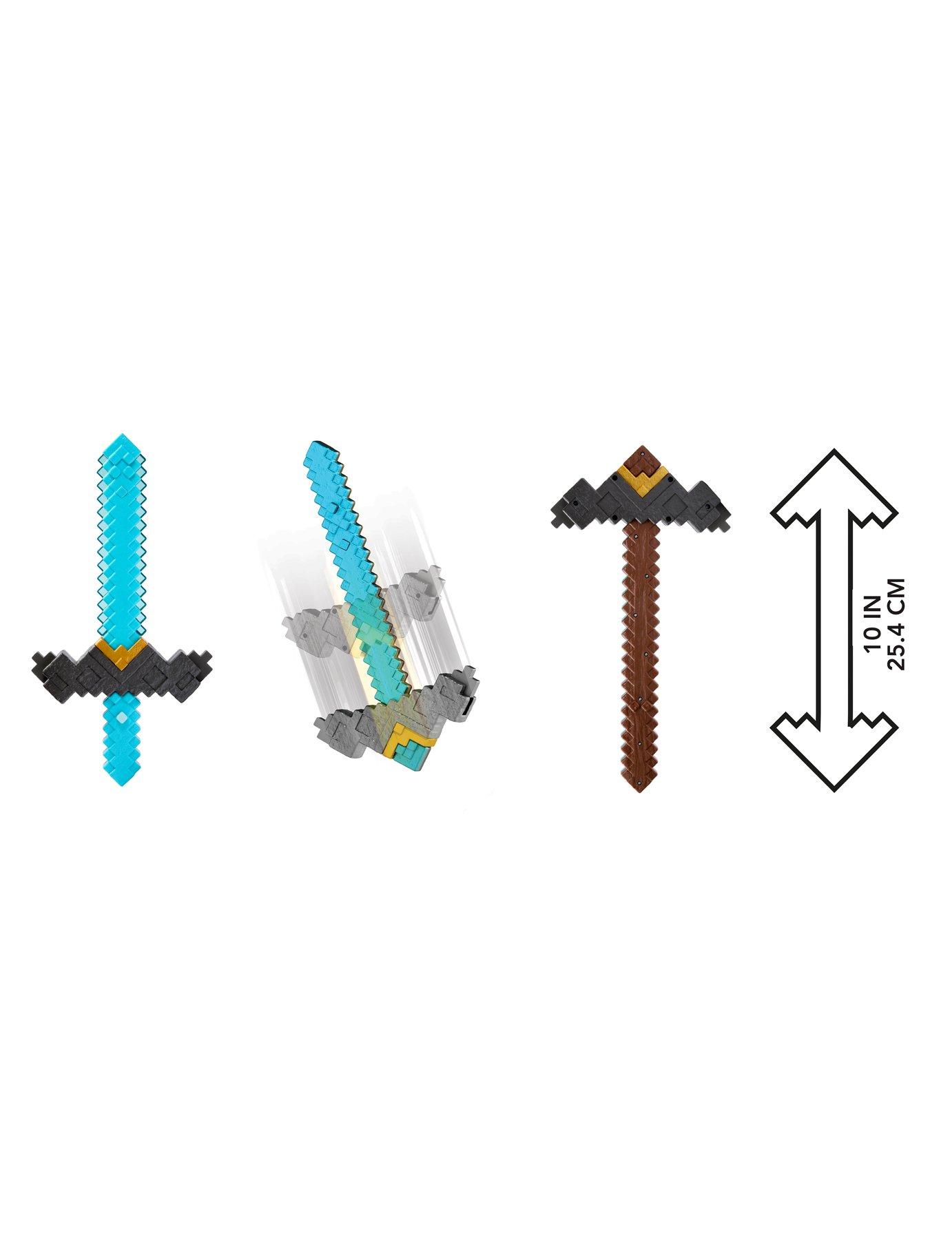 Image 6 of 8 of Minecraft Click and Switch Sword and Pickaxe Role-Play 2-in-1 Toy Inspired by the Movie