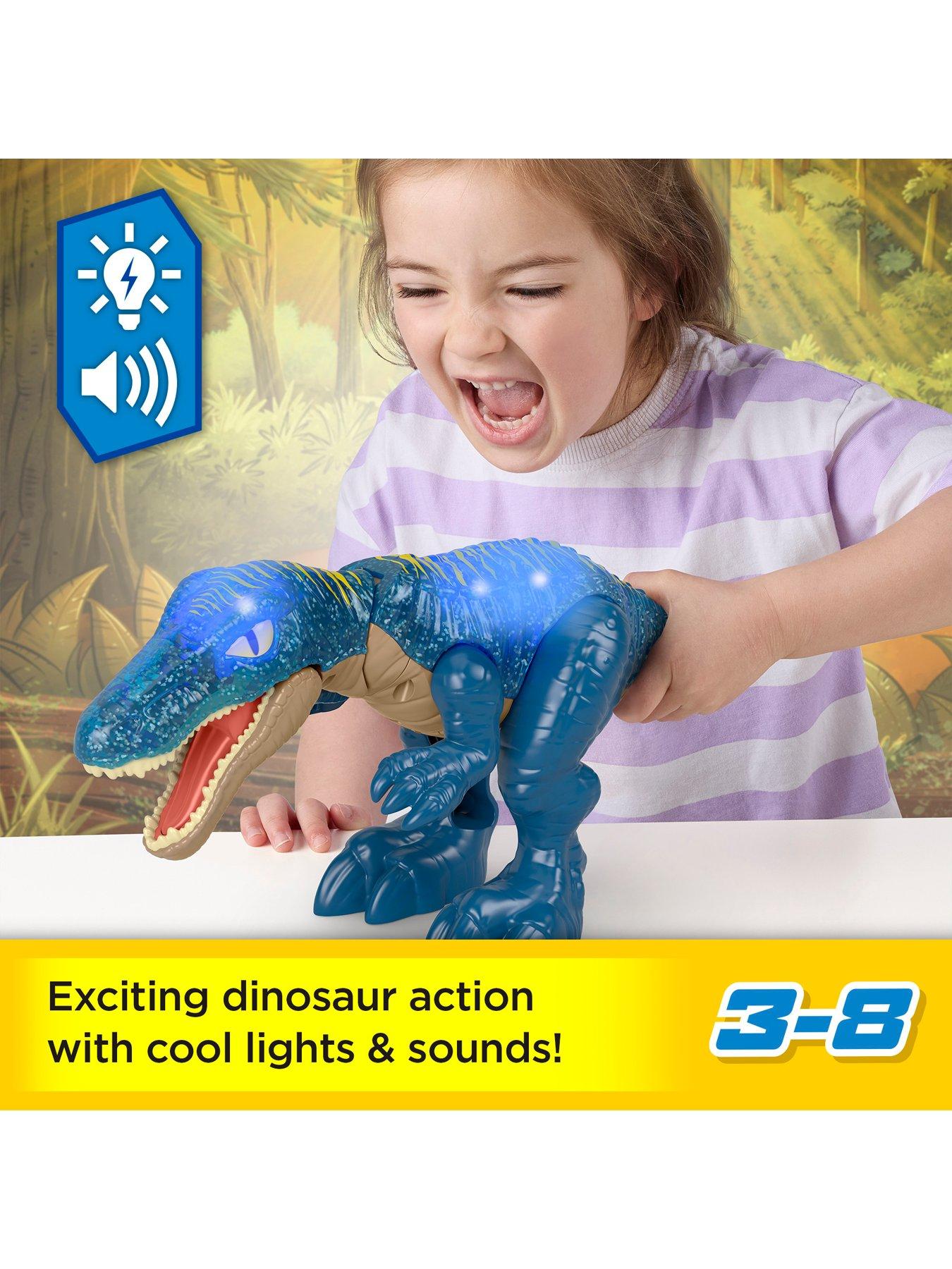 Image 2 of 7 of Imaginext Jurassic World Growl &amp; Glow Baryonyx Dinosaur Toy with Lights Sounds &amp; Chomping Action