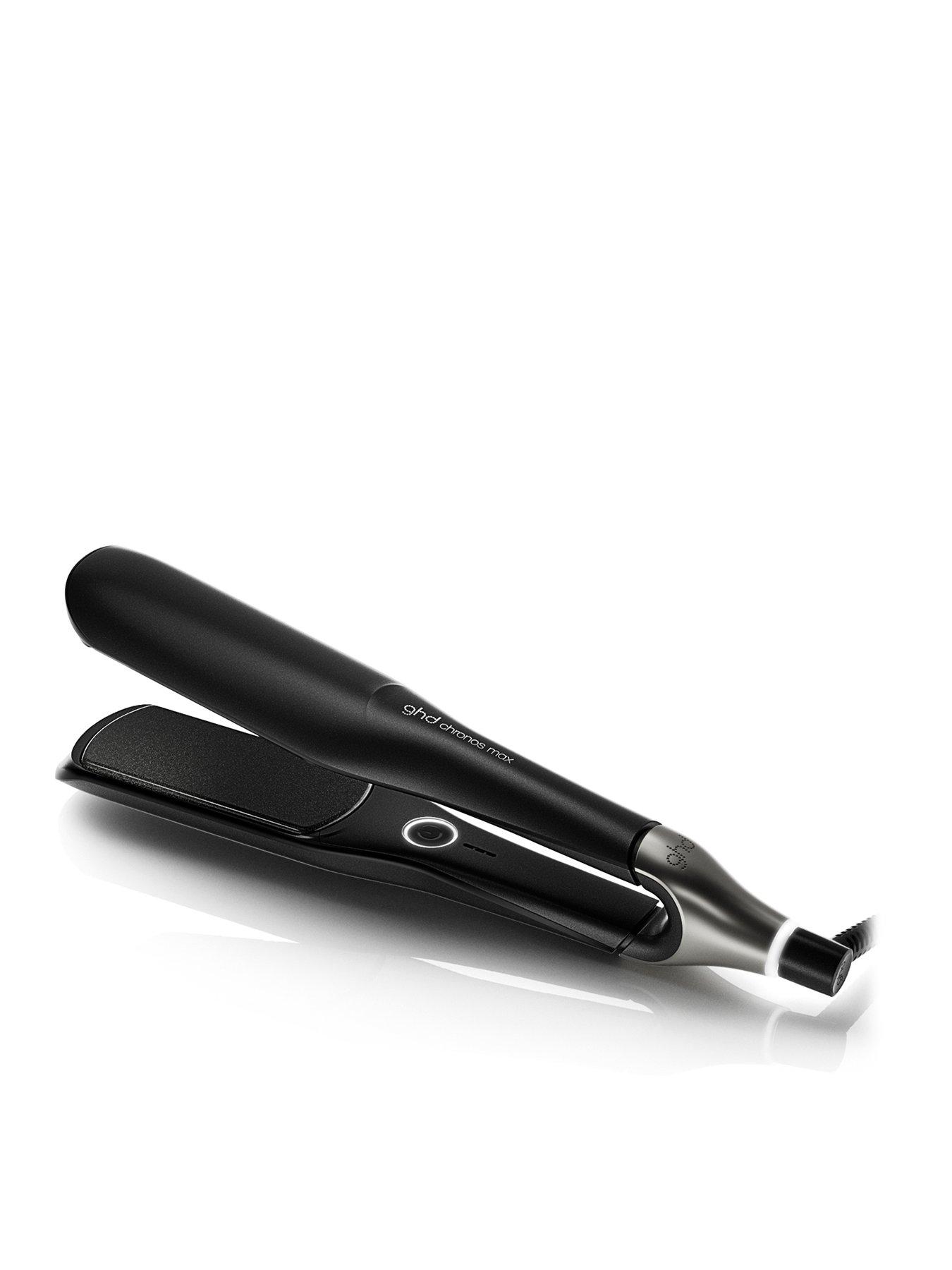 Image 1 of 6 of ghd Chronos Max - Wide Plate Hair Straightener - Black