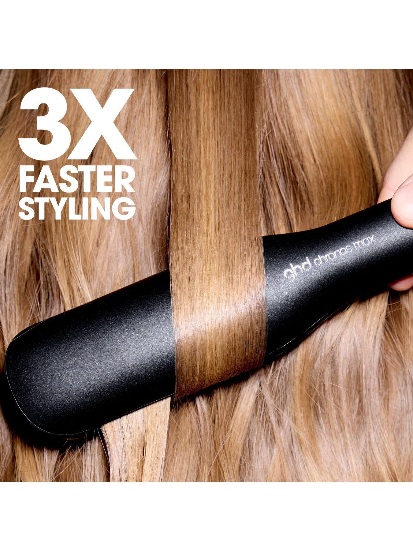 Image 4 of 6 of ghd Chronos Max - Wide Plate Hair Straightener - Black