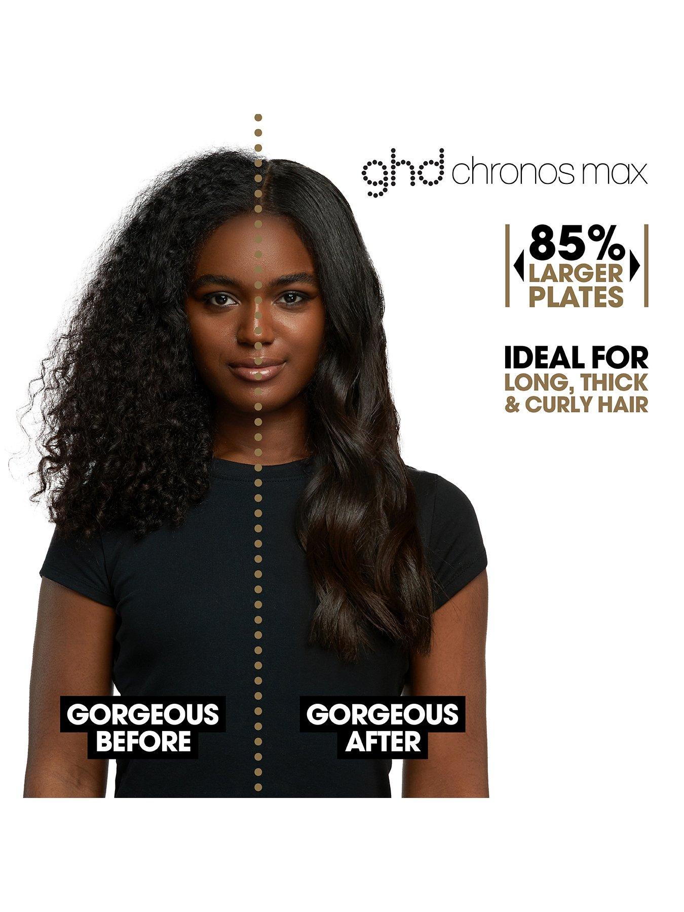 ghd Chronos Max Wide Plate Hair Straightener White Very