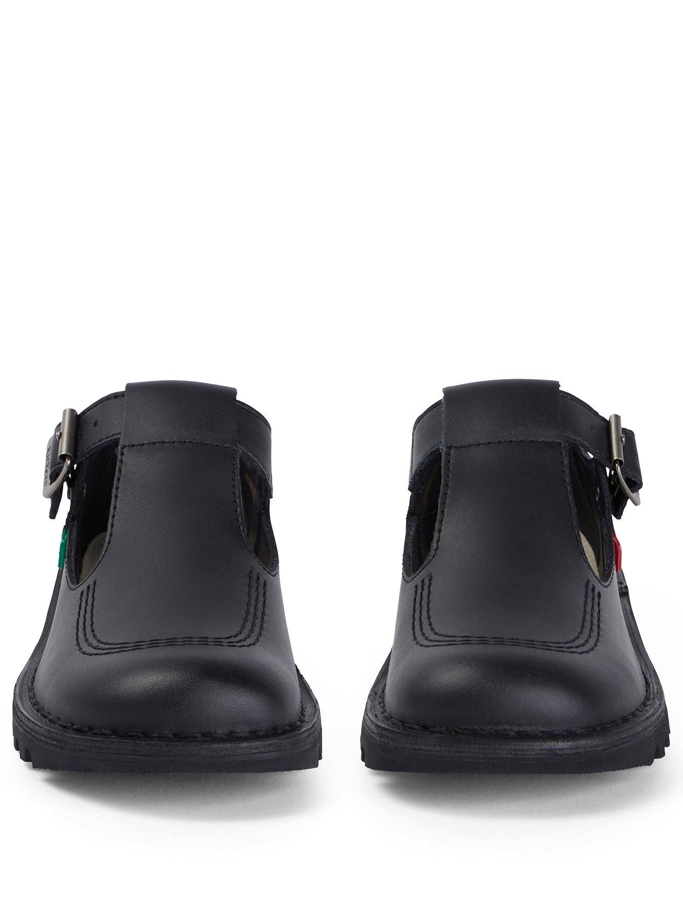 Image 2 of 7 of Kickers Kick T Bar Leather Shoe - Black