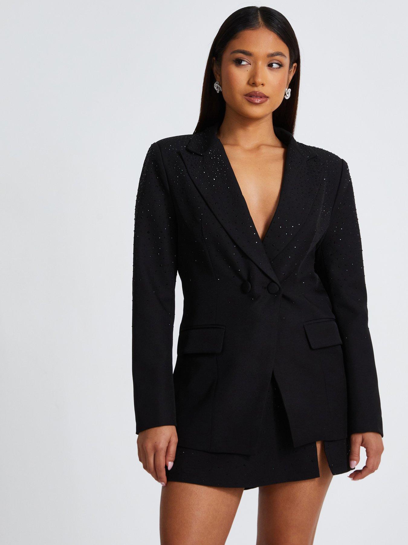 Quiz black blazer best sale