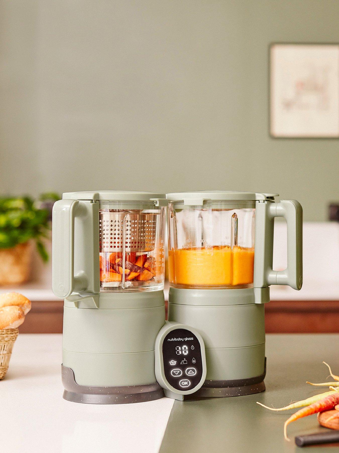 Babymoov Nutribaby Glass 4 in 1 Baby Food Processor/Blender/Steamer