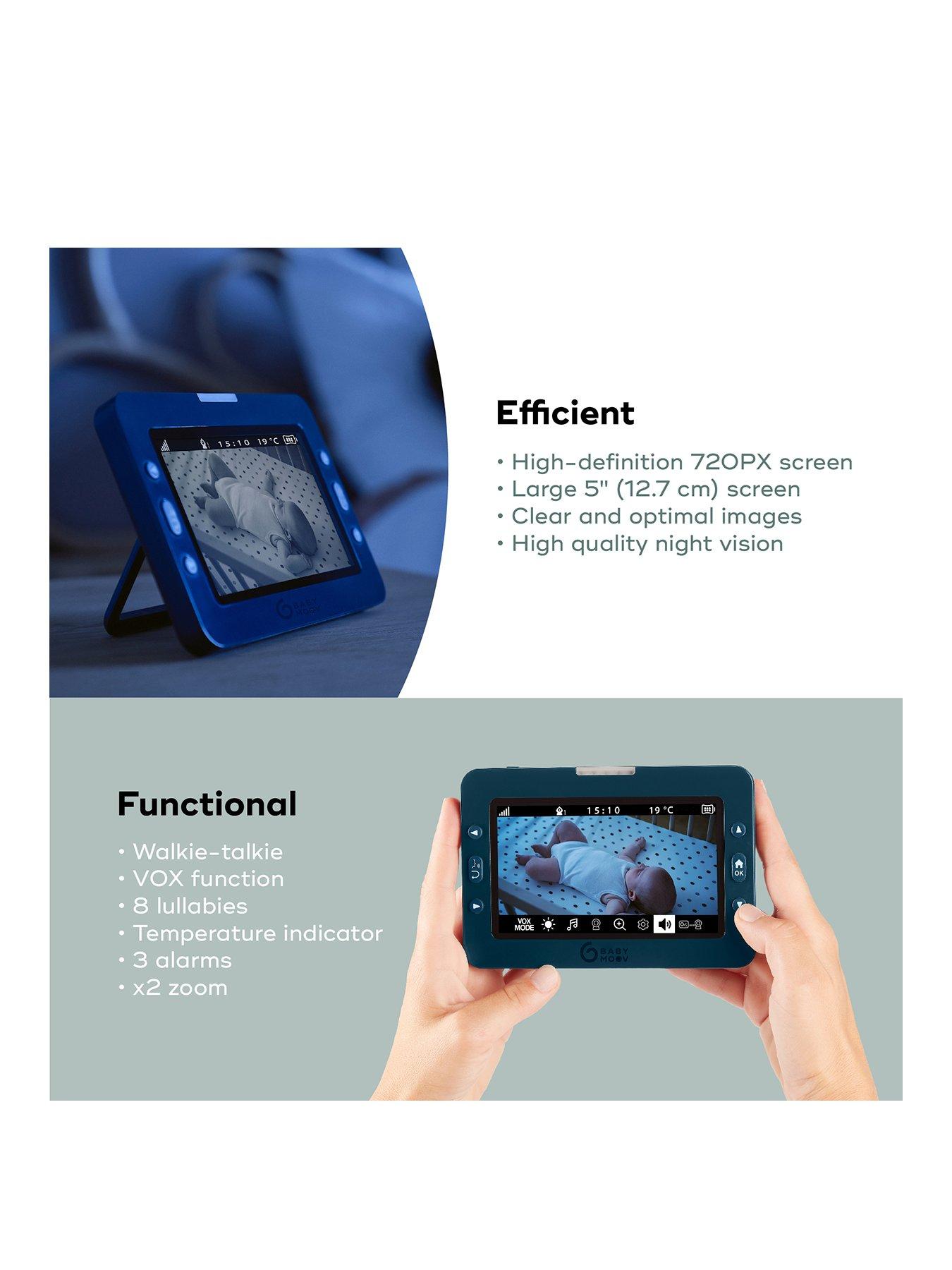 Image 3 of 7 of Babymoov Yoo Master+ HD 5" Motorised Pan &amp; Tilt Video Baby Monitor - Blue