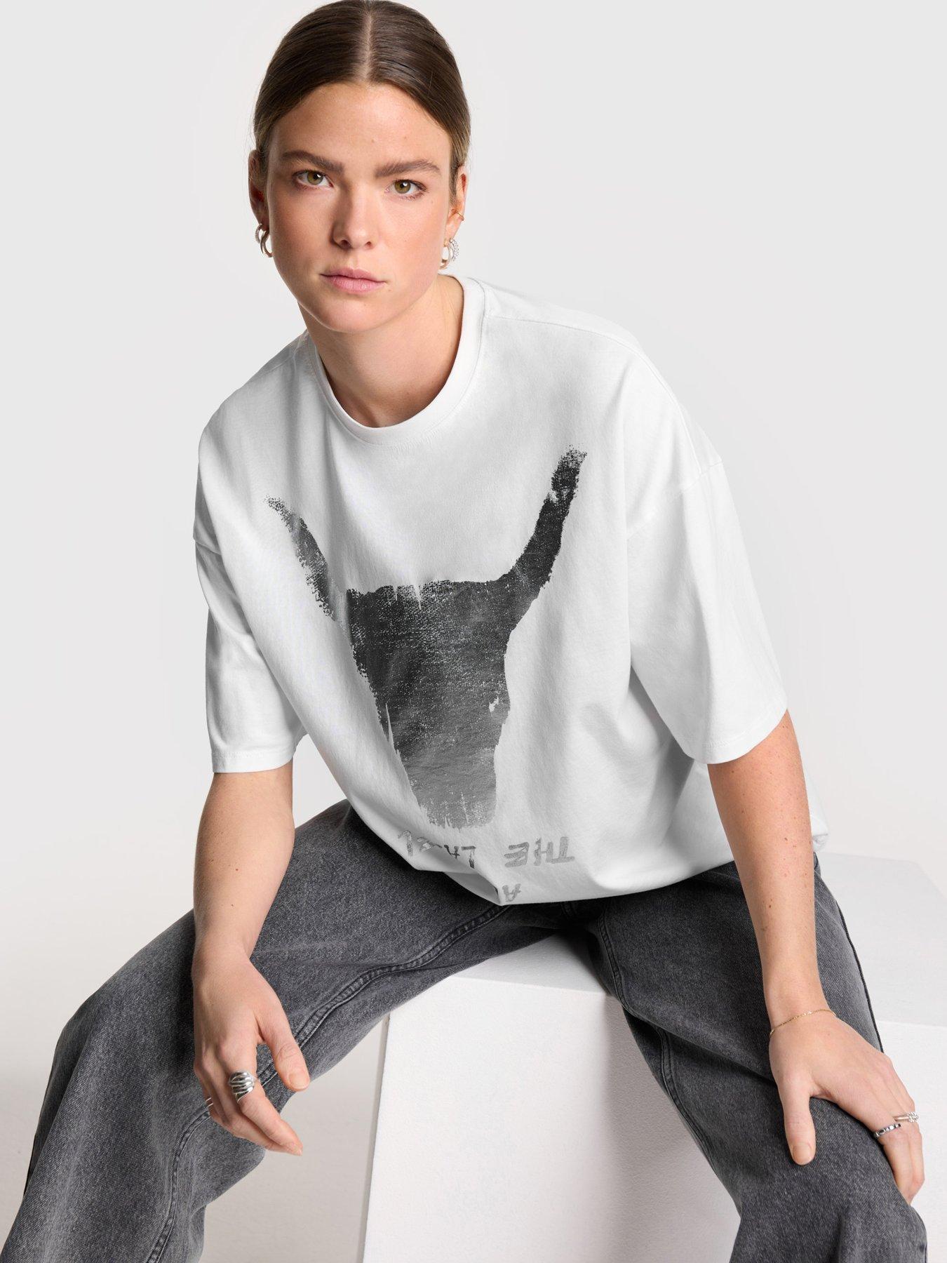 Image 1 of 4 of Alix the Label Silver Bull T-shirt