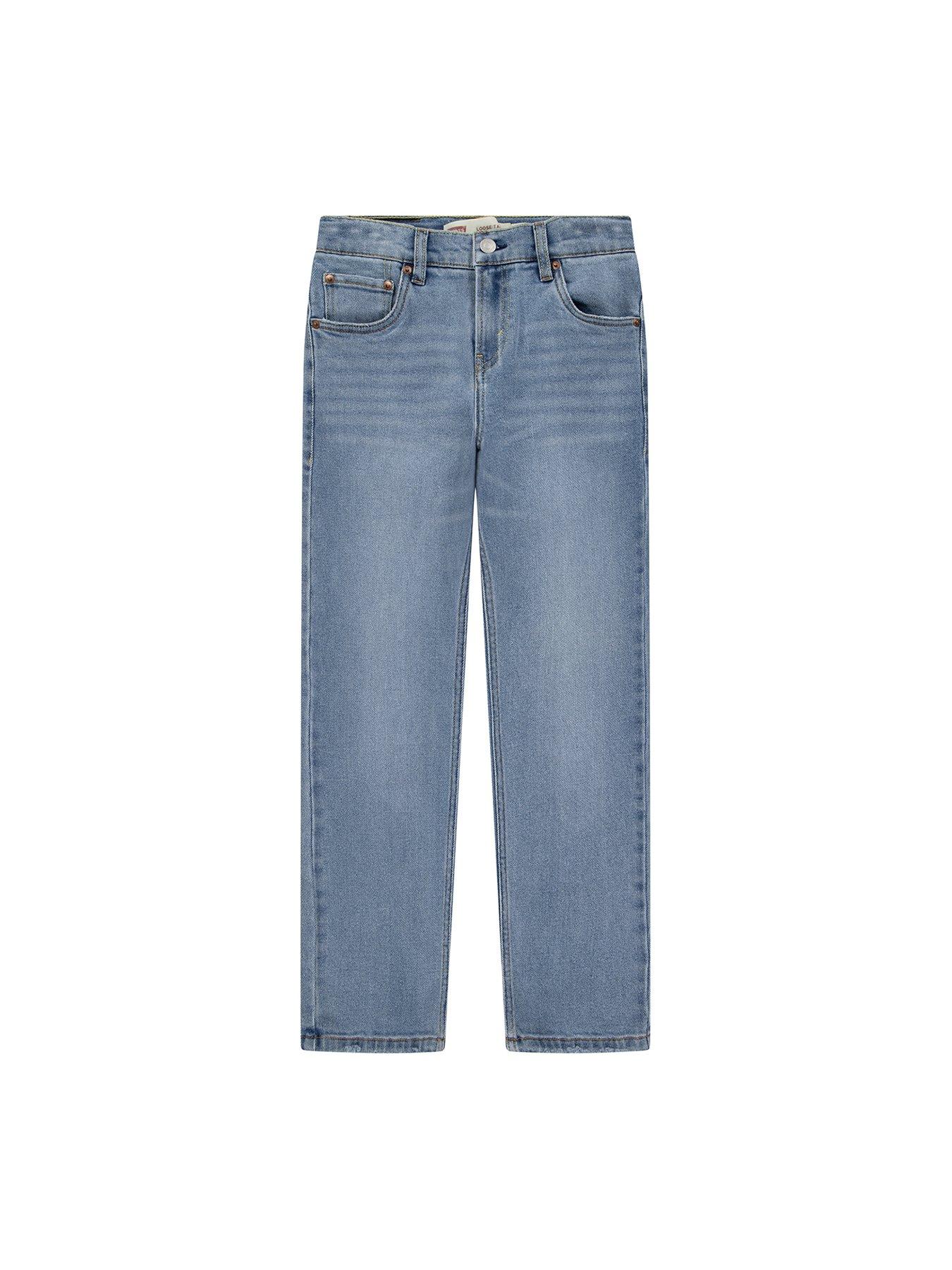 undefined Boys Stay Loose Taper Jeans - Light Blue