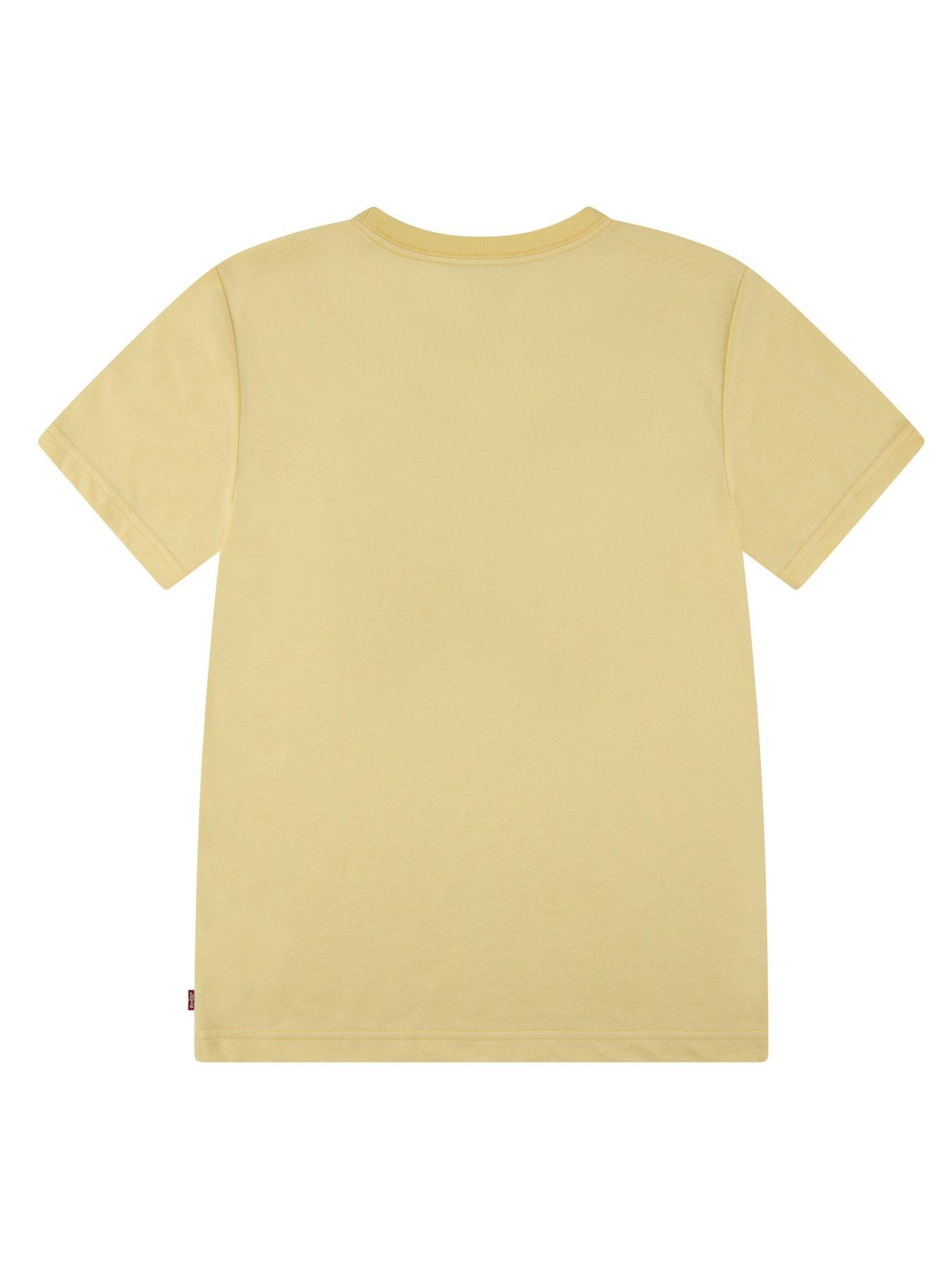 Image 2 of 4 of Levi's Boys Short Sleeve Batwing Logo T-Shirt - Yellow