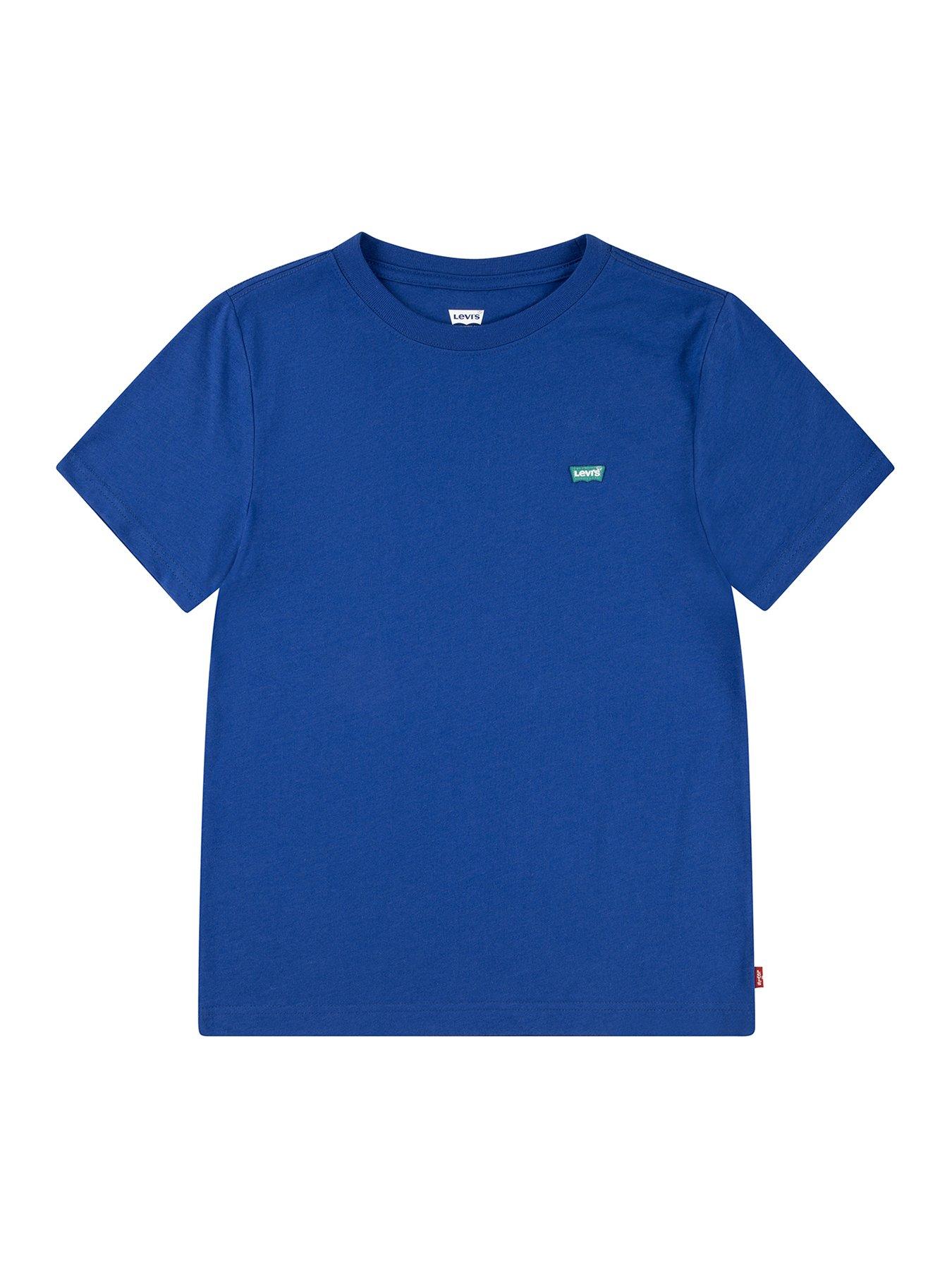 undefined Boys Batwing Chest Hit Short Sleeve T-Shirt - Blue