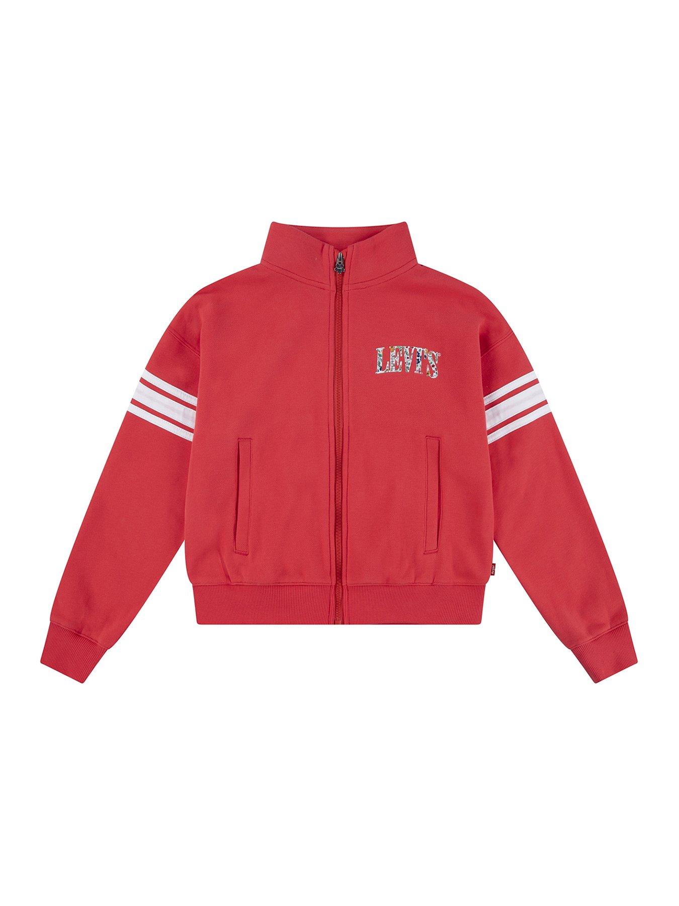 undefined Girls Collegiate Full Zip Top - Red