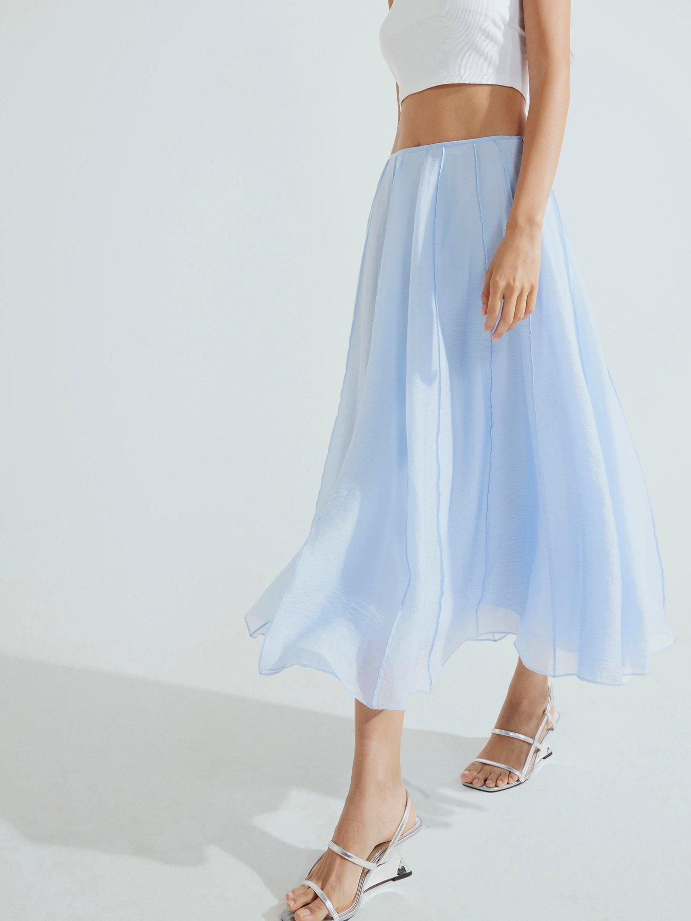 undefined Midi Skirt - Blue