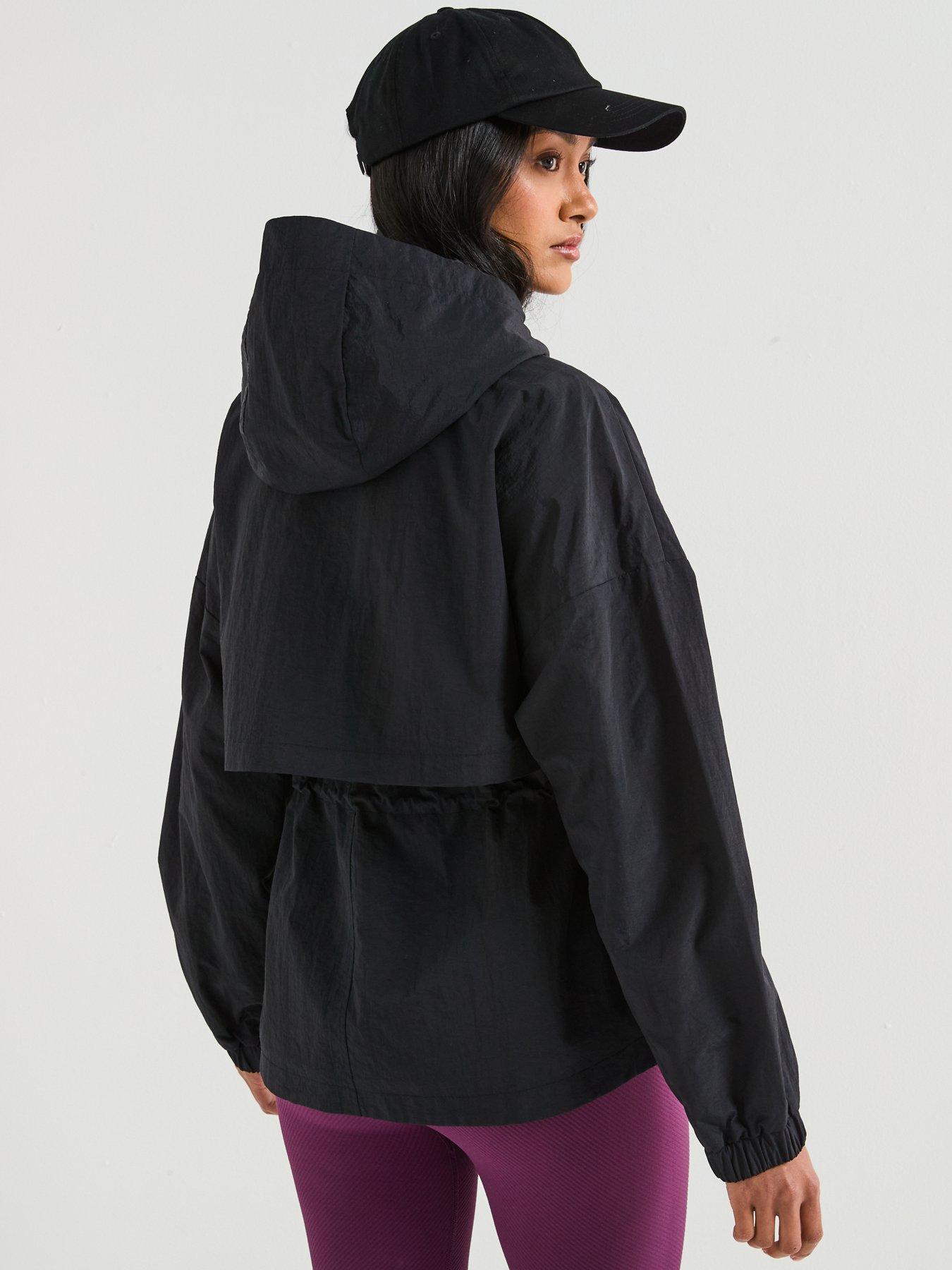 Image 2 of 6 of V by Very Nylon Hooded Water Resistant Jacket - Black