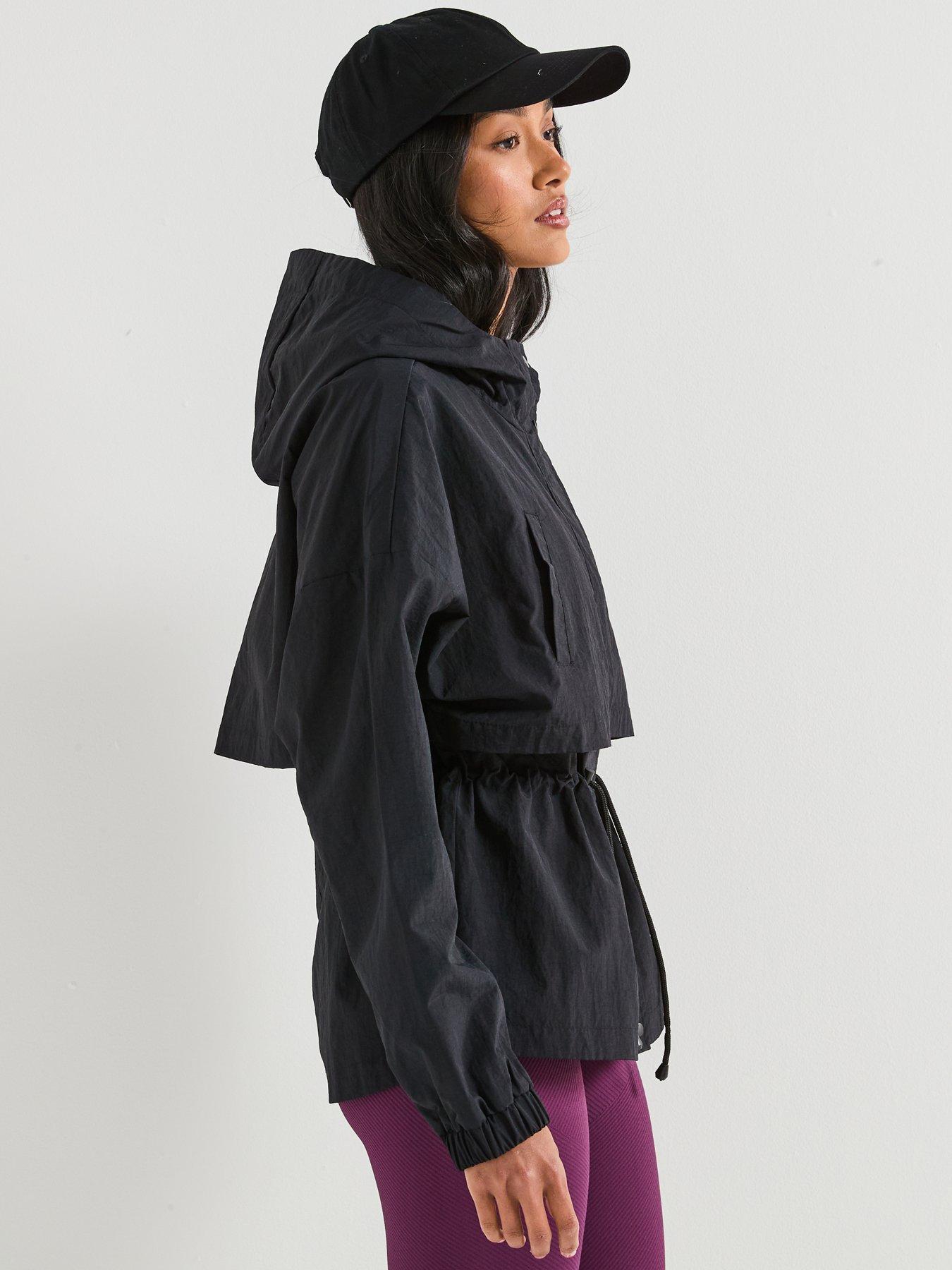 Image 6 of 6 of V by Very Nylon Hooded Water Resistant Jacket - Black