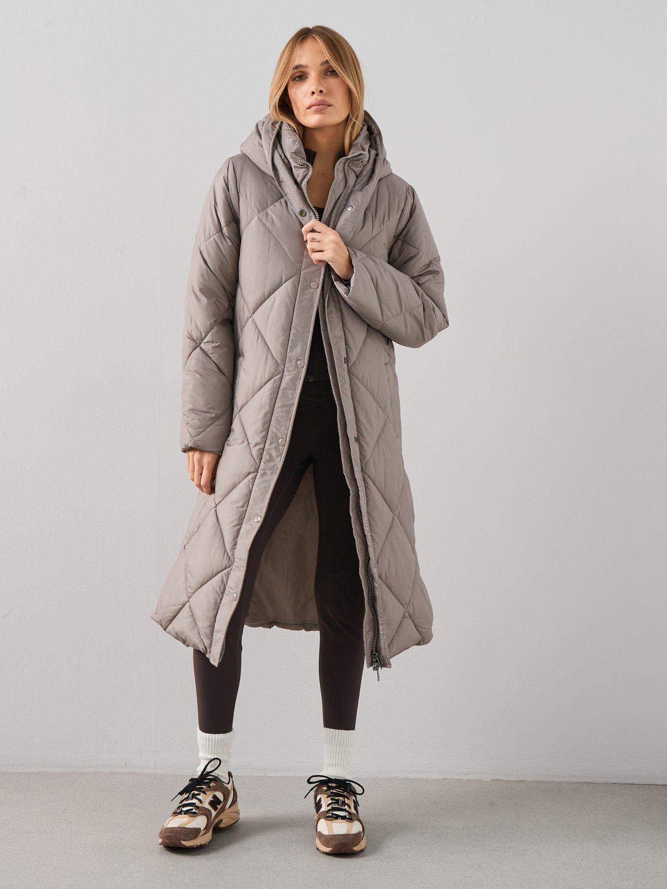 The Very Collection Diamond Quilt Double Placket Longline Sorona