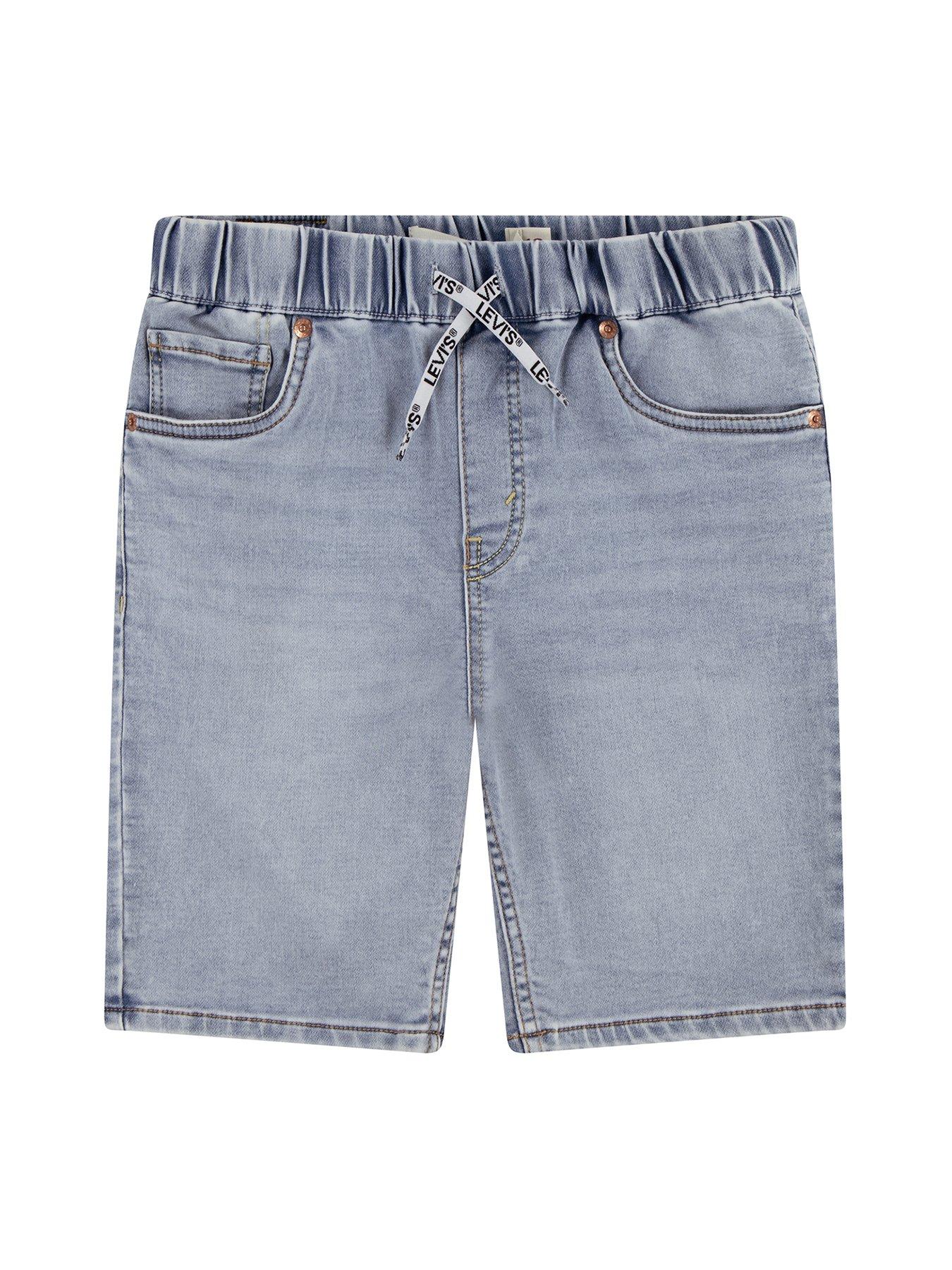 undefined Boys Skinny Fit Dobby Short - Light Blue