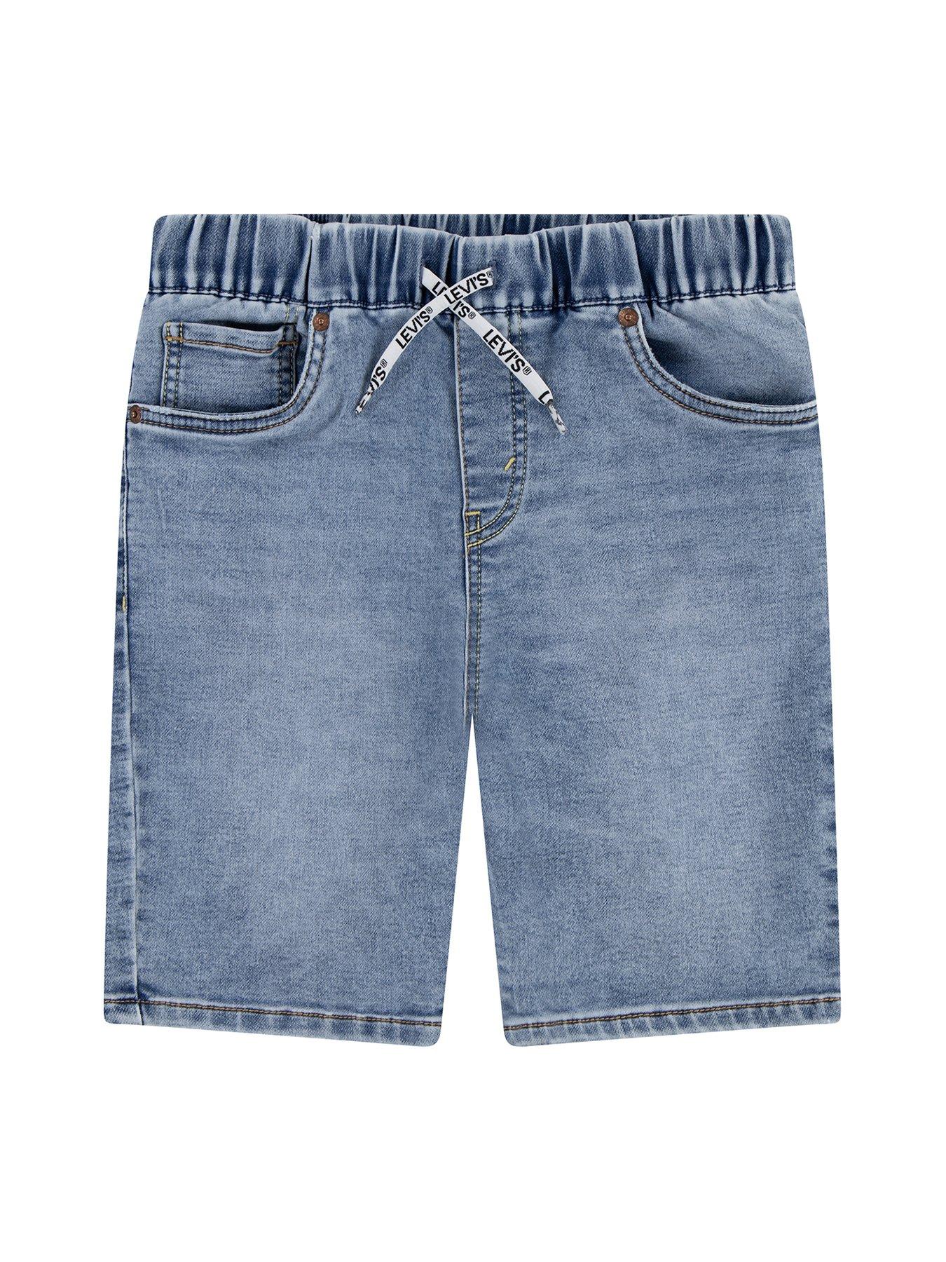 undefined Boys Skinny Fit Dobby Short - Blue