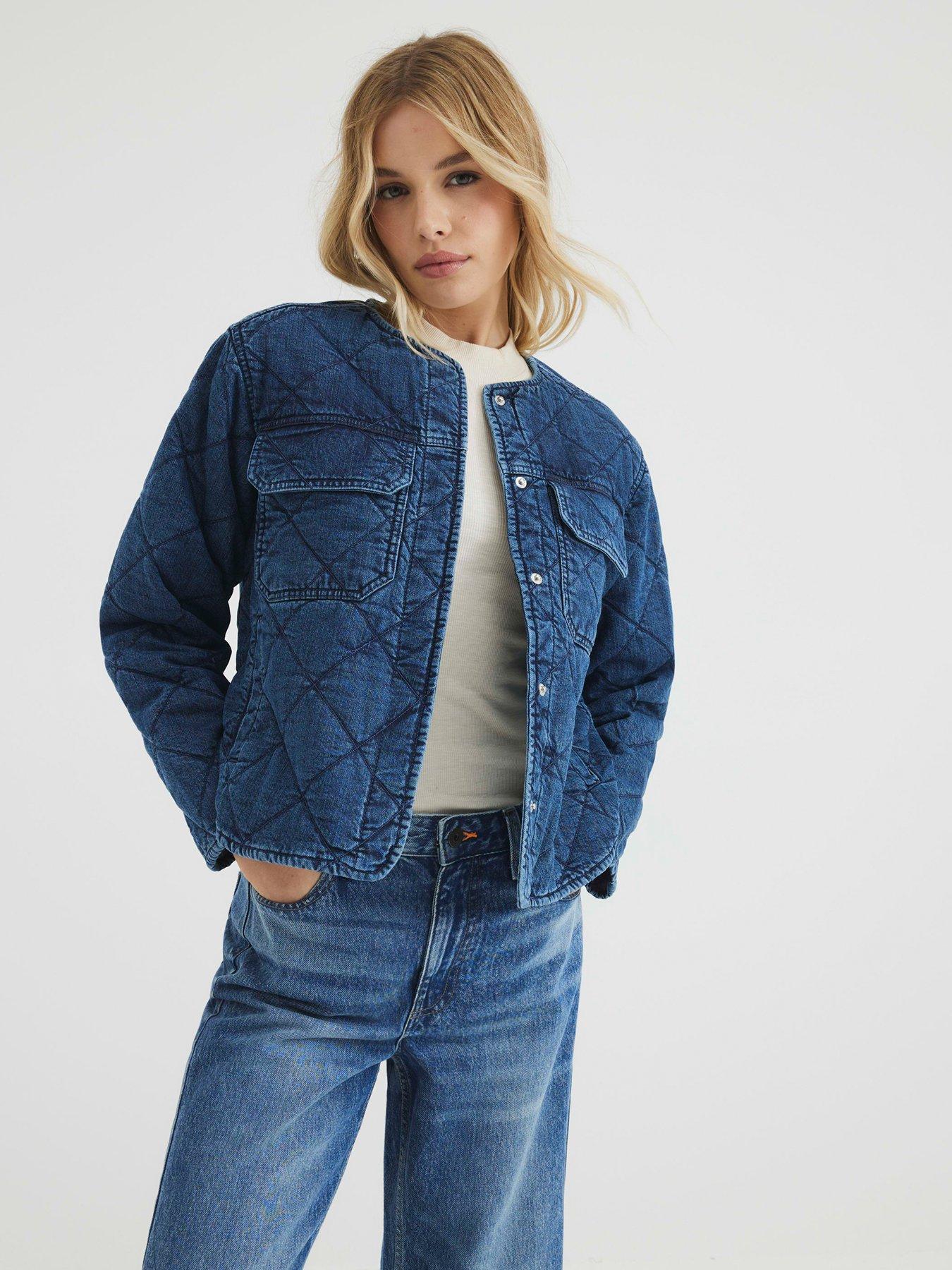 undefined Quilted Jacket - Blue