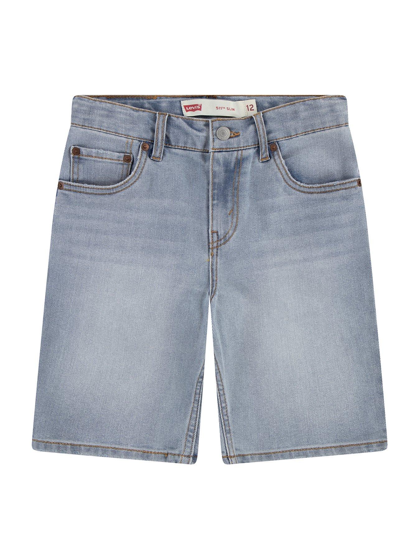undefined Boys New 511 Slim Fit Denim Short - Light Blue