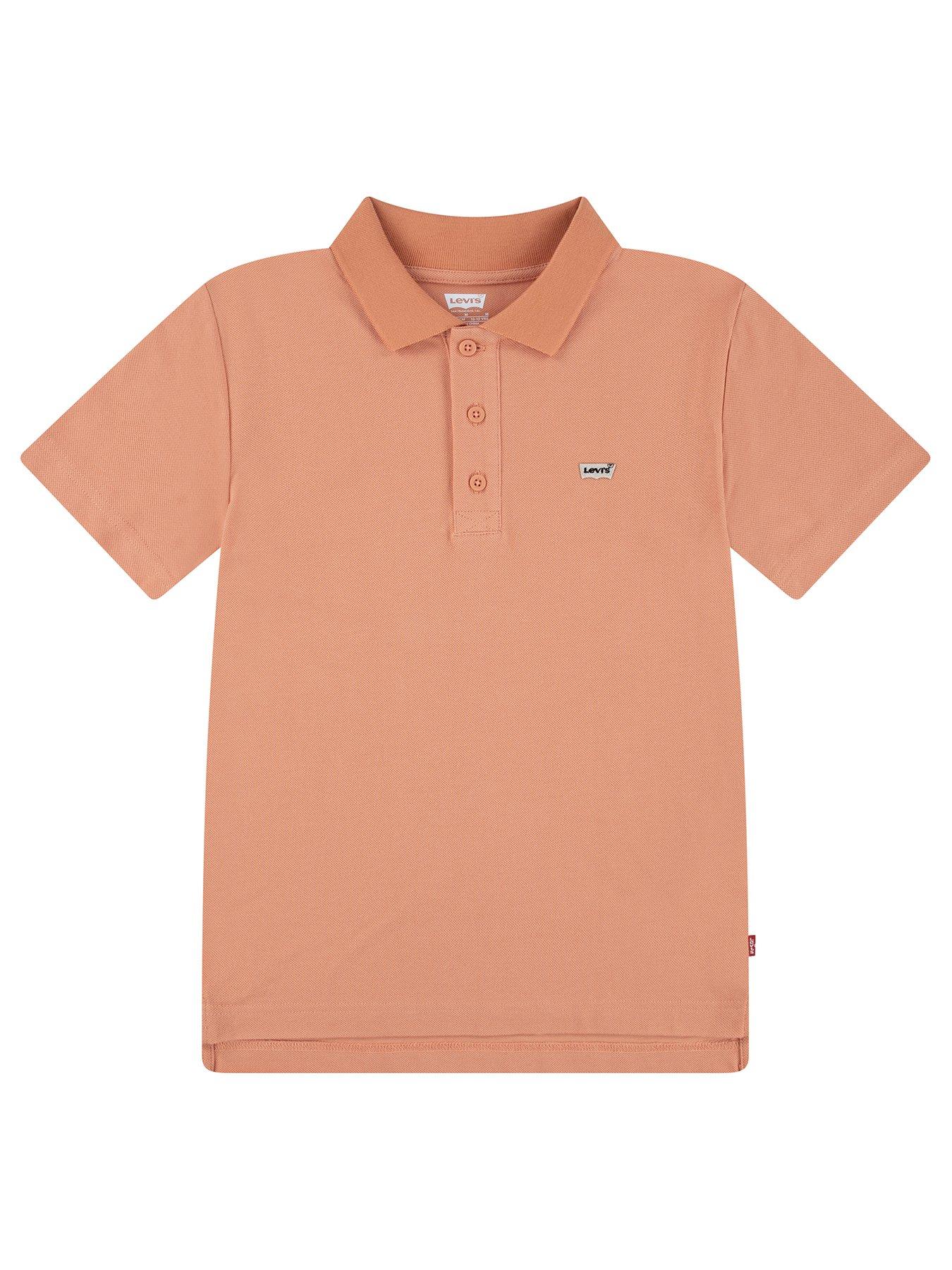 undefined Boys Short Sleeve Polo Shirt - Orange