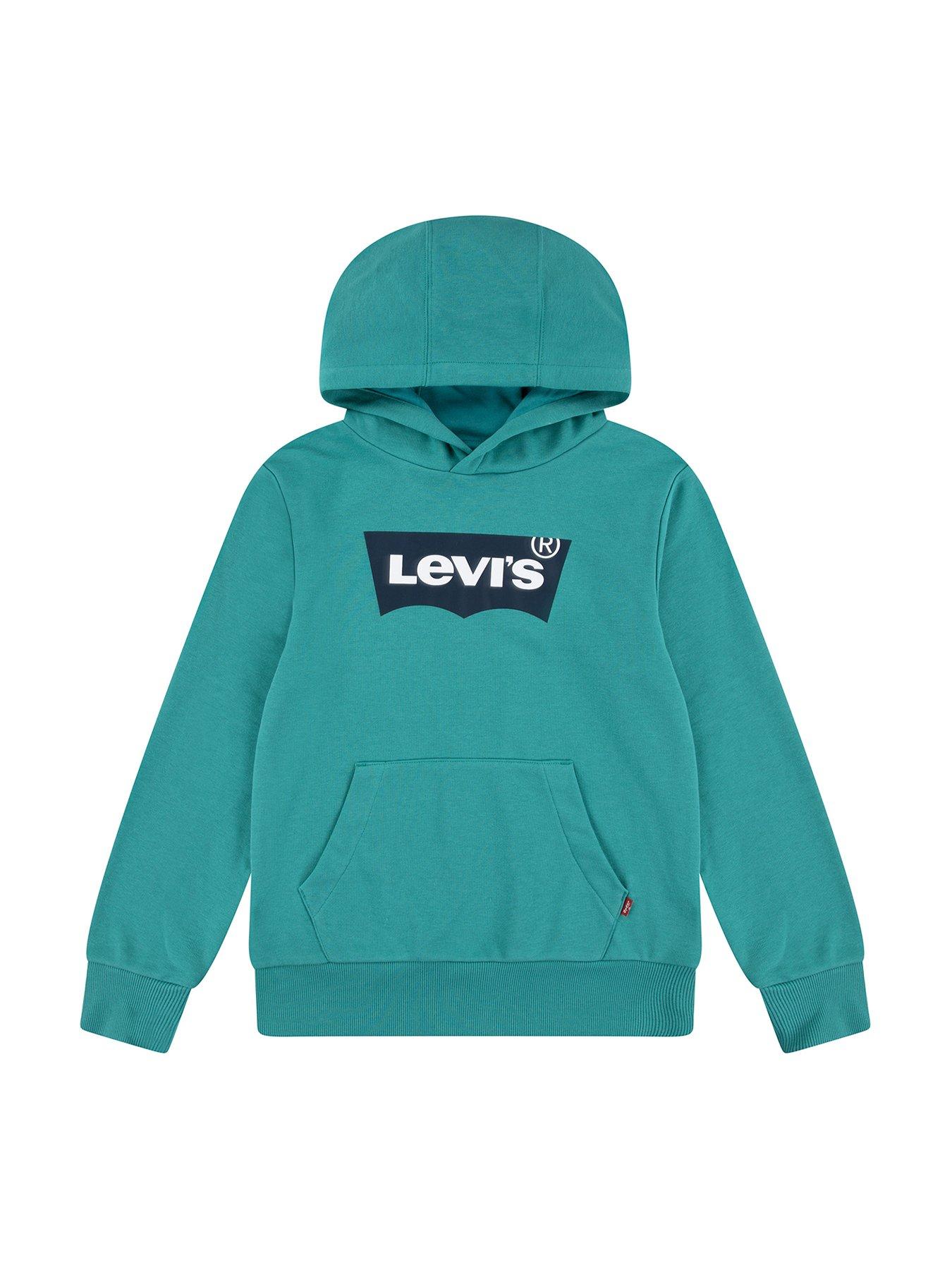undefined Boys Batwing Pullover Hoodie - Green