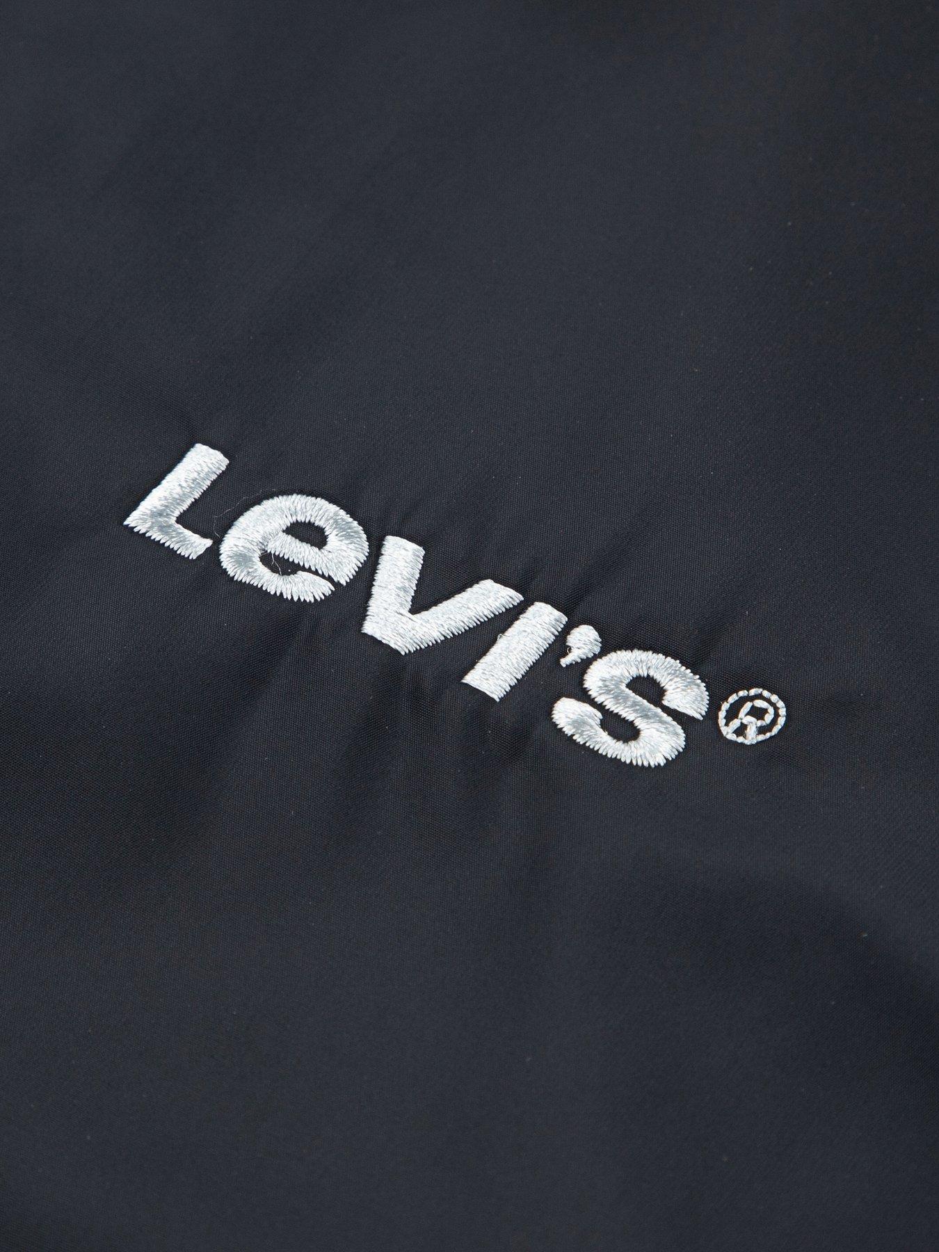 Image 4 of 6 of Levi's Boys Logo Tape Detailed Wind Jacket - Black