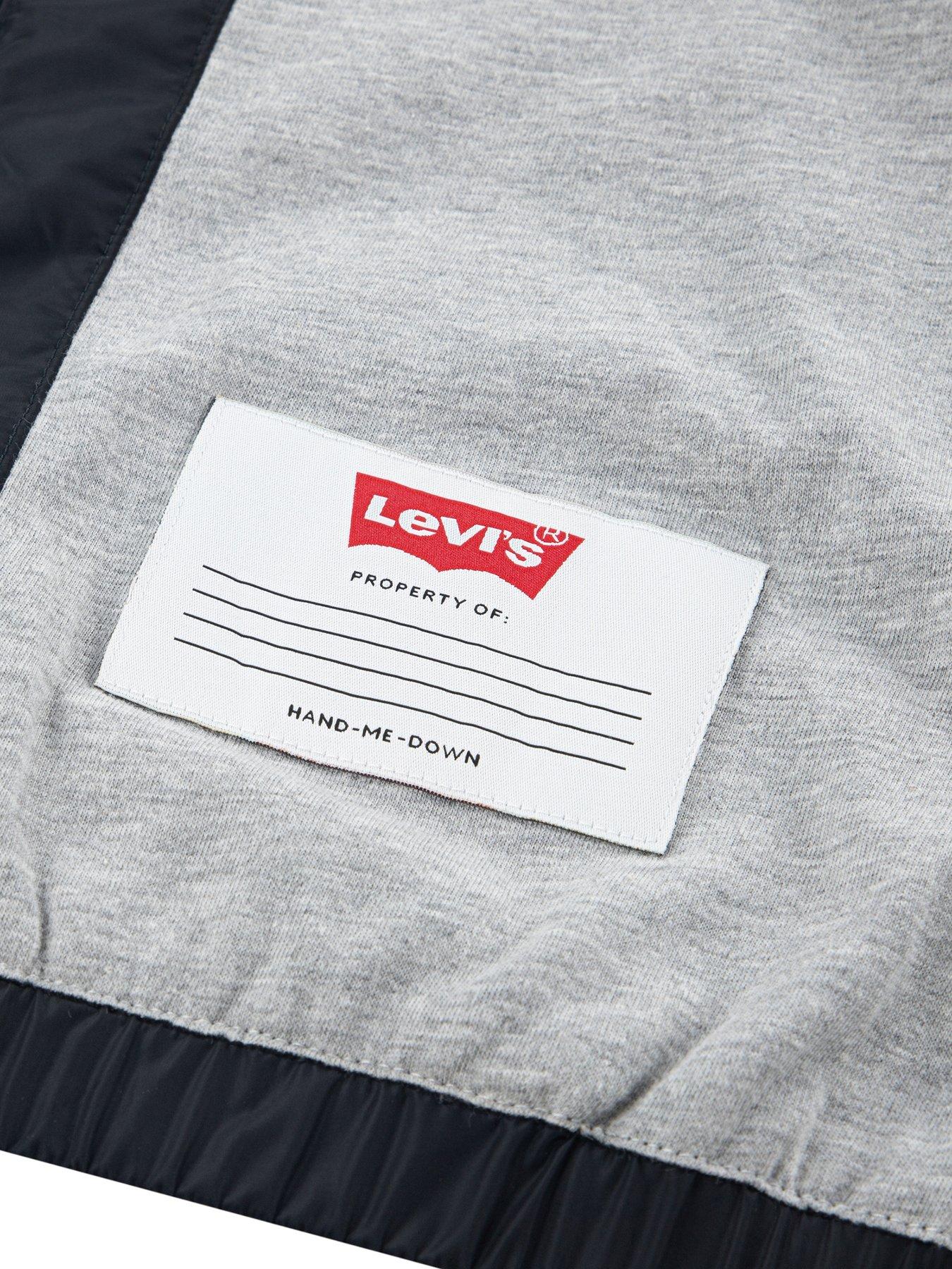 Image 5 of 6 of Levi's Boys Logo Tape Detailed Wind Jacket - Black
