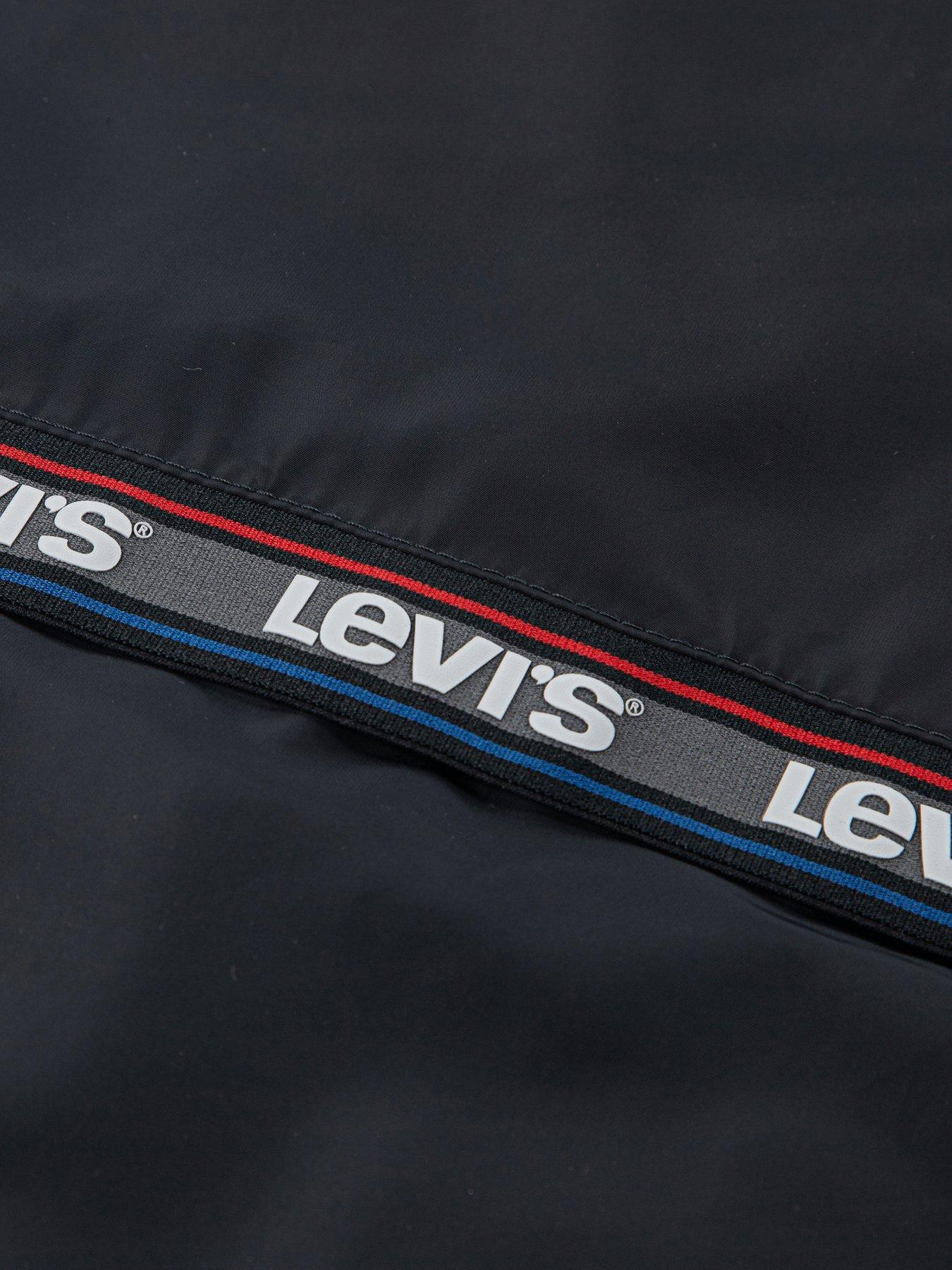 Image 6 of 6 of Levi's Boys Logo Tape Detailed Wind Jacket - Black