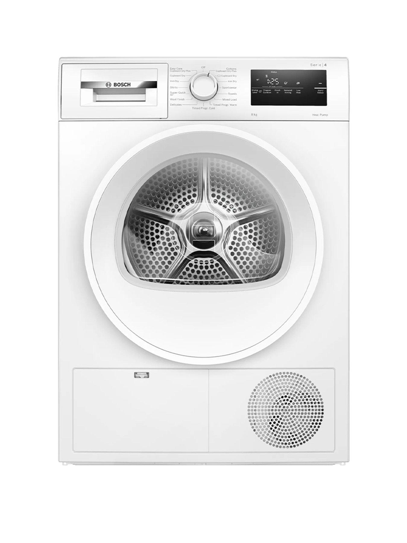 Bosch Series 4 WTH85225GB 8kg Load, Heat Pump Tumble Dryer - White - A++ Rated