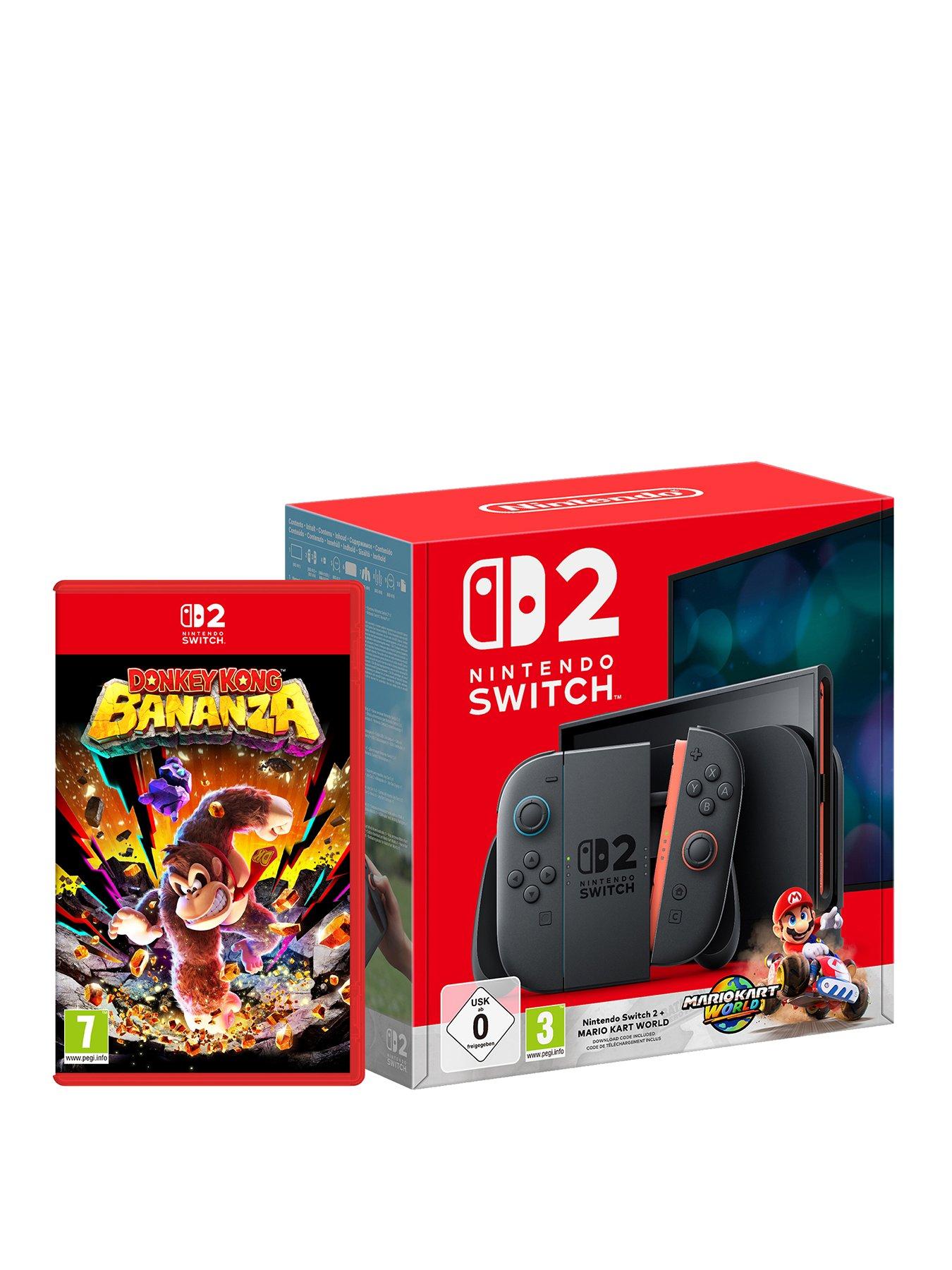 Nintendo Switch 2 Switch 2 Console with Mario Kart World  &  Donkey Kong Bananza