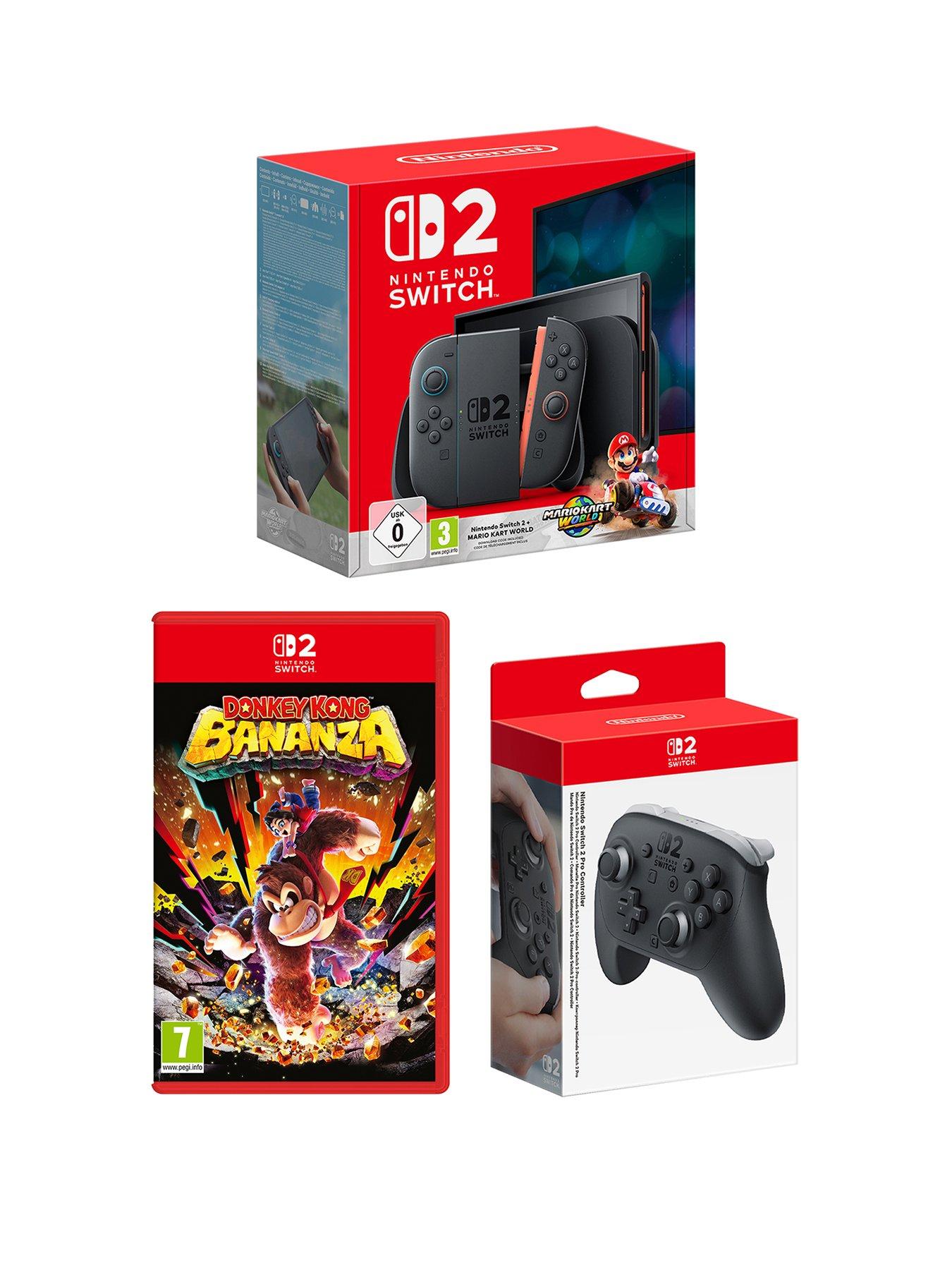 undefined Nintendo Switch 2 + Mario Kart World Bundle + Donkey Kong Bananza + Switch 2 Pro Controller