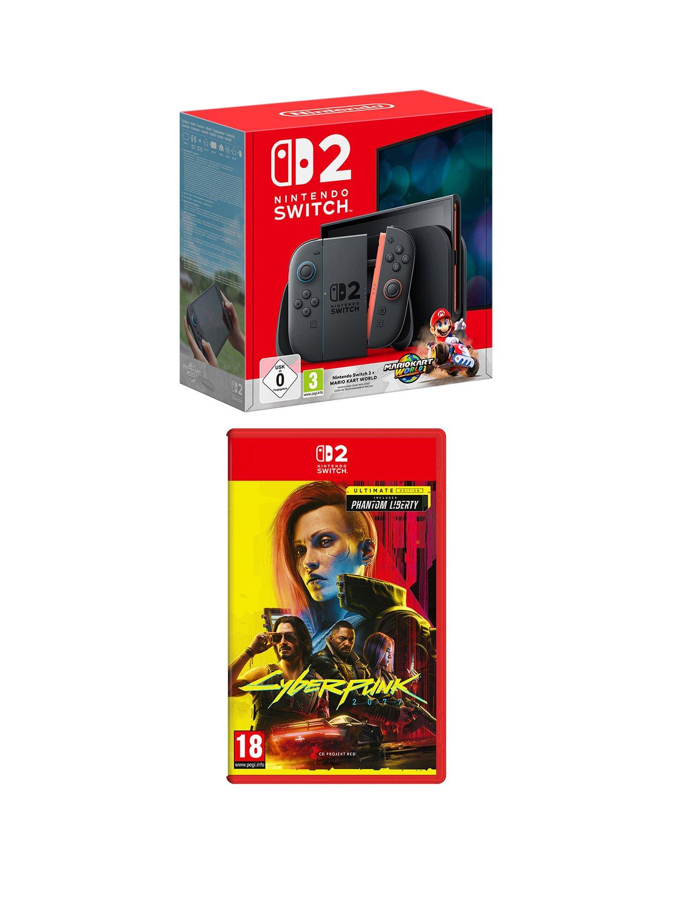 undefined Nintendo Switch 2 + Mario Kart World +CYBERPUNK 2077 ULTIMATE EDITION SWTCH2 GB