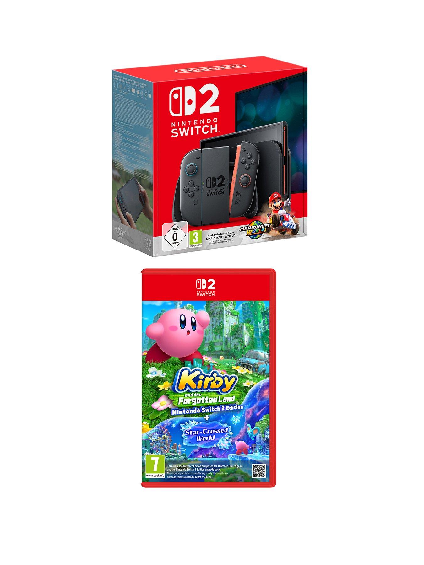 Nintendo Switch 2 + Mario Kart World +Kirby and the Forgotten Land