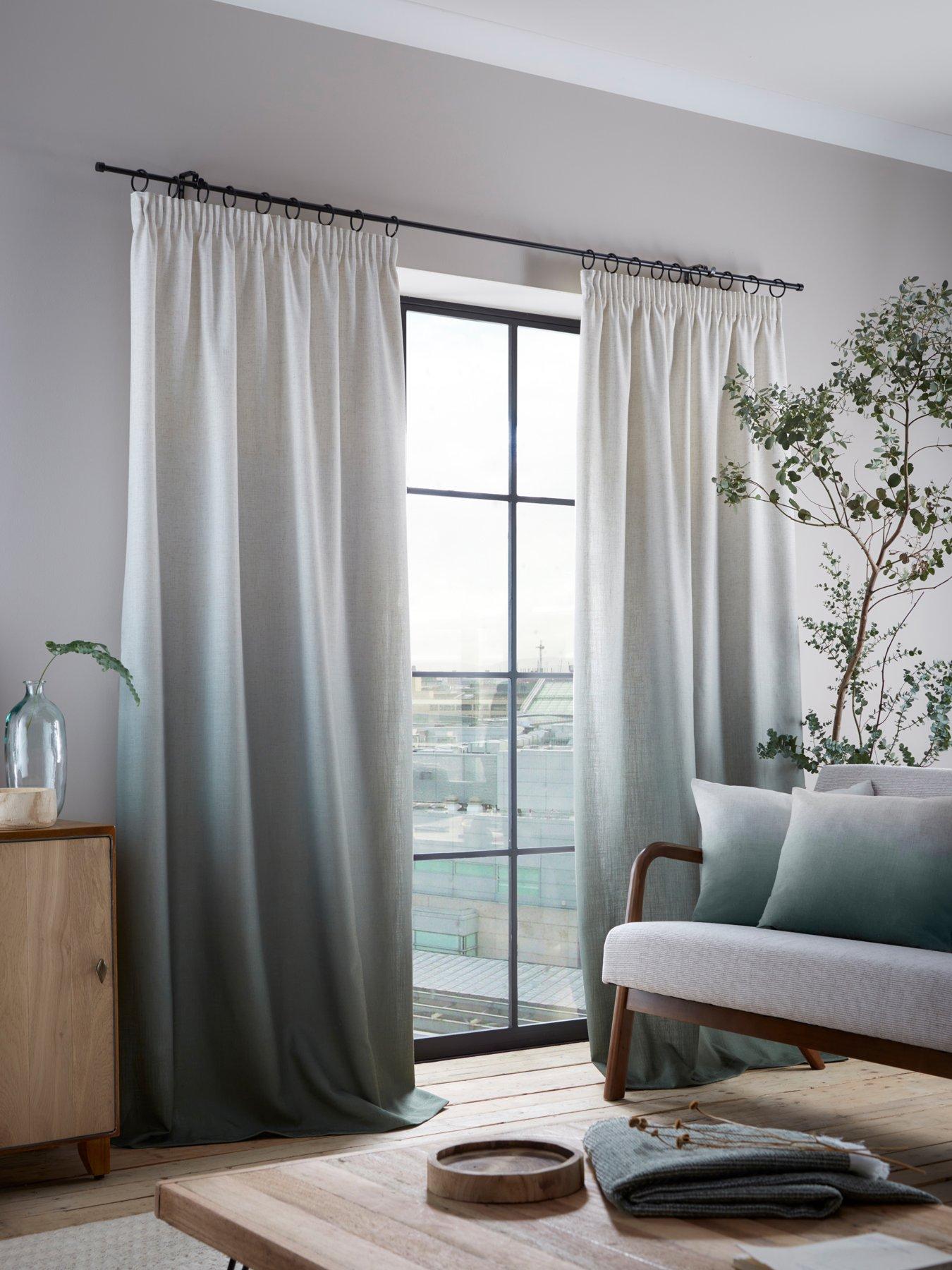 Clarke & Clarke Oslo Olive Pencil Pleat Curtains