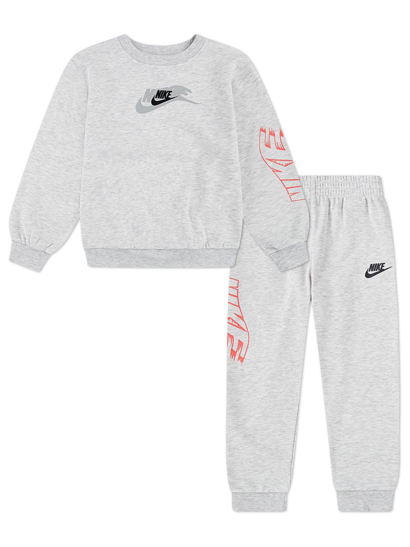 undefined Kids Boys Crew And Jogger Set - Grey