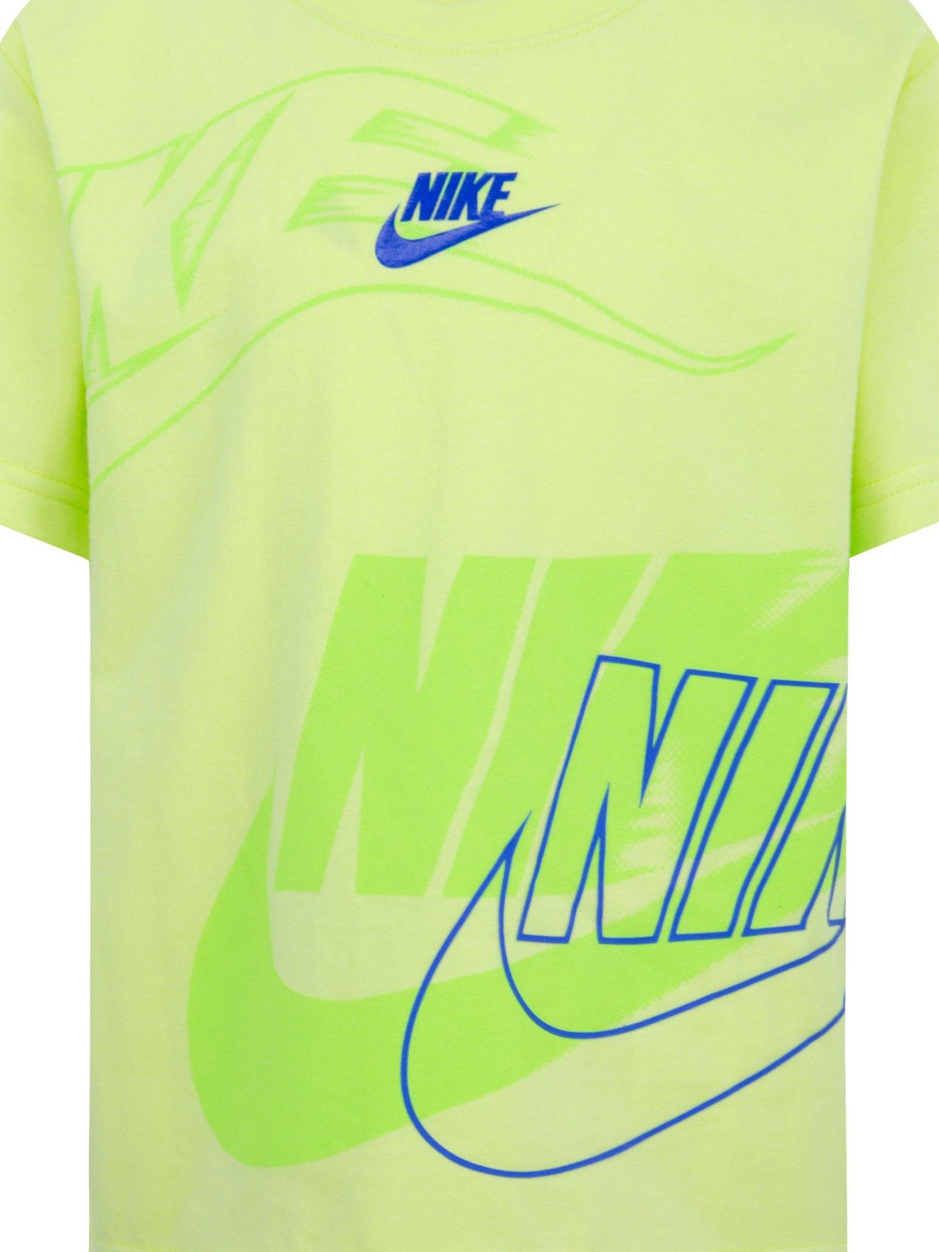 Nike Kids Boys Graphic T-shirt S/s Neon Yellow Very