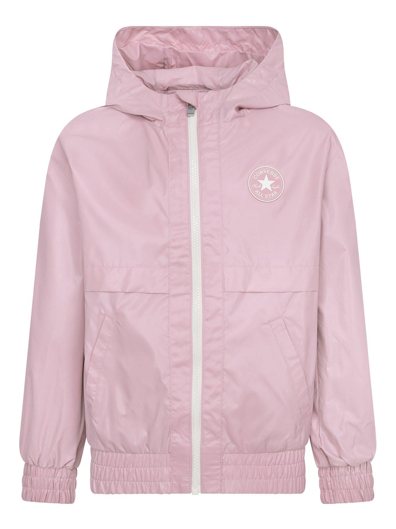 Converse Junior Girls Windbreaker, Pink, Size 12-13 Years